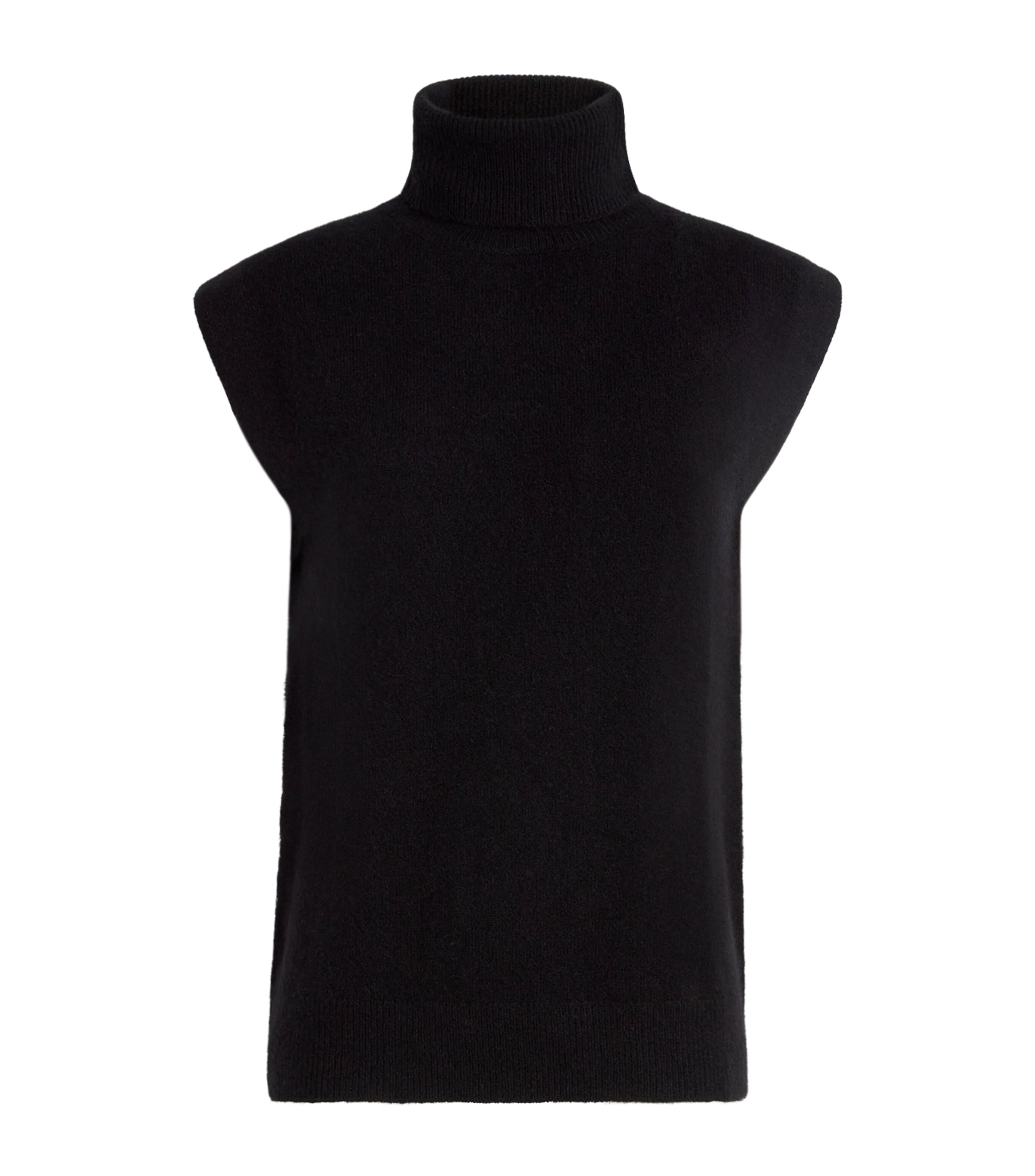 Joseph Brushed Cashmere-blend Sweater Vest In Black