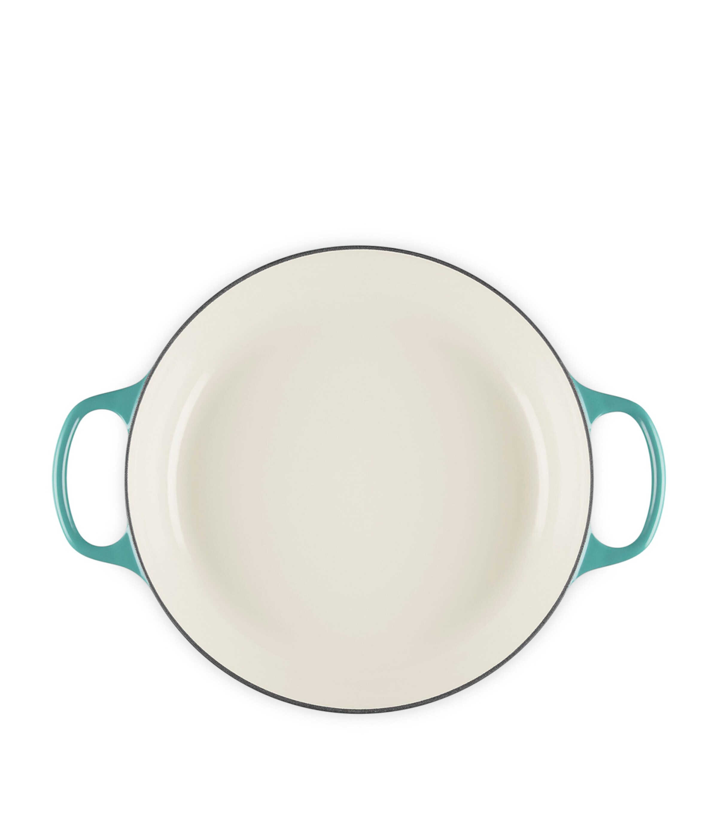 Le Creuset Cast Iron Shallow Casserole Dish (30cm) Bleu Riviera Image 4