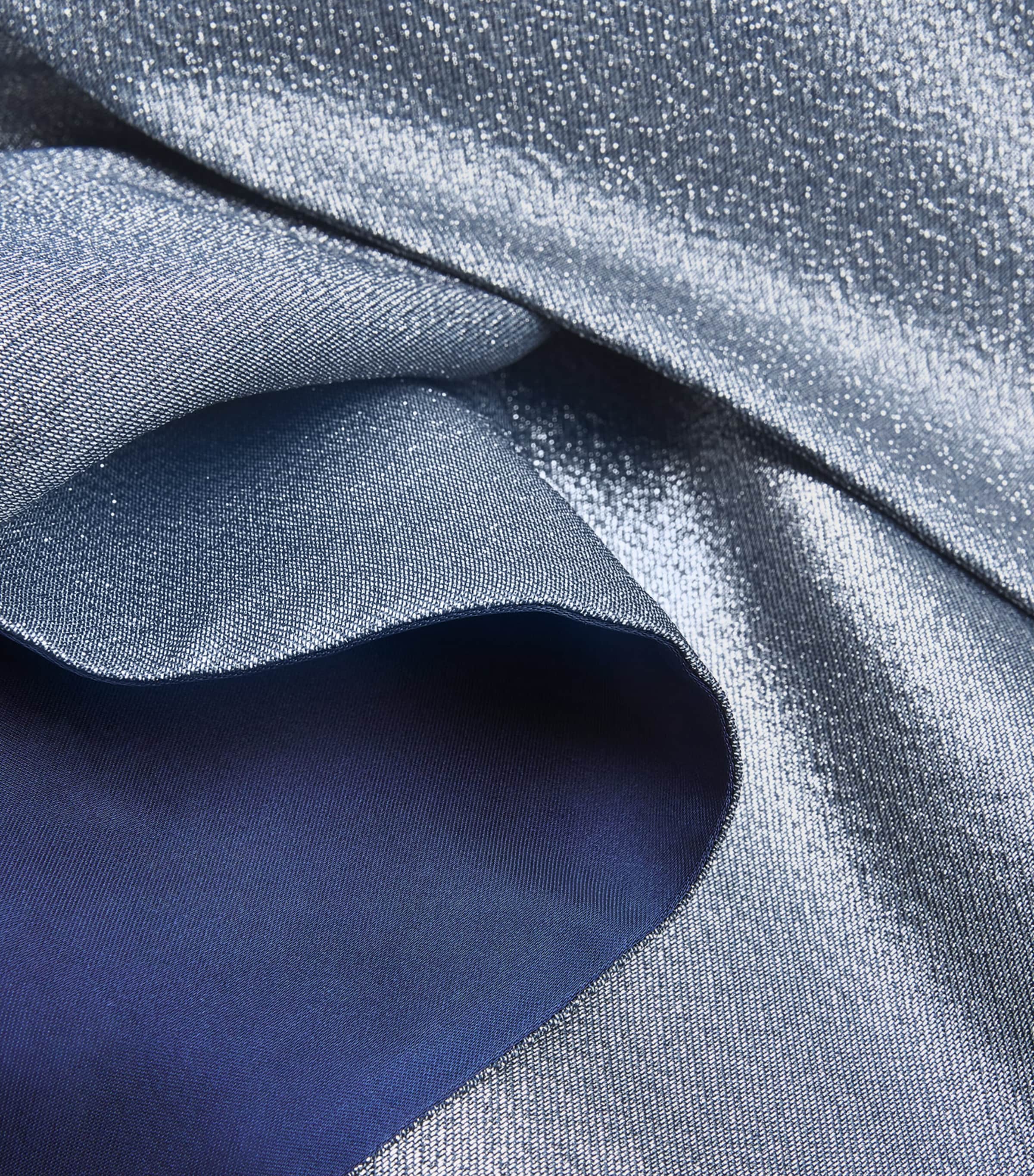 Lamé Collared Gown 39/NIGHT BLUE Image 5