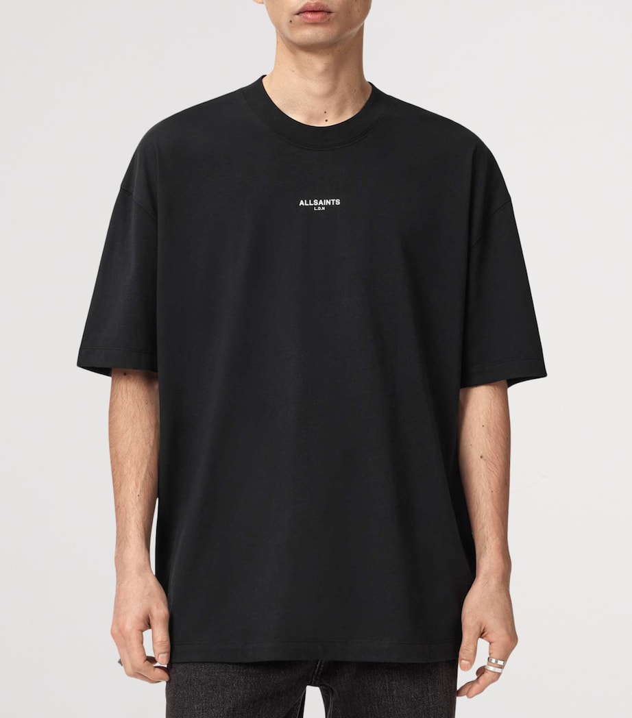 Organic Cotton Mikro Oversized T-Shirt WASHED BLACK Image 4