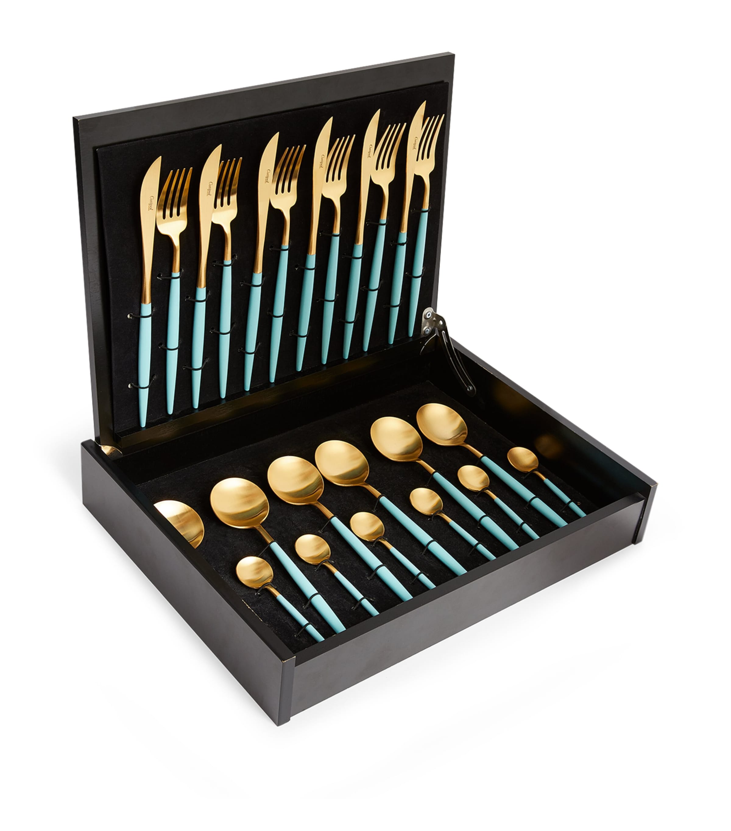 Cutipol Goa 24-piece Cutlery Set In Turquoise