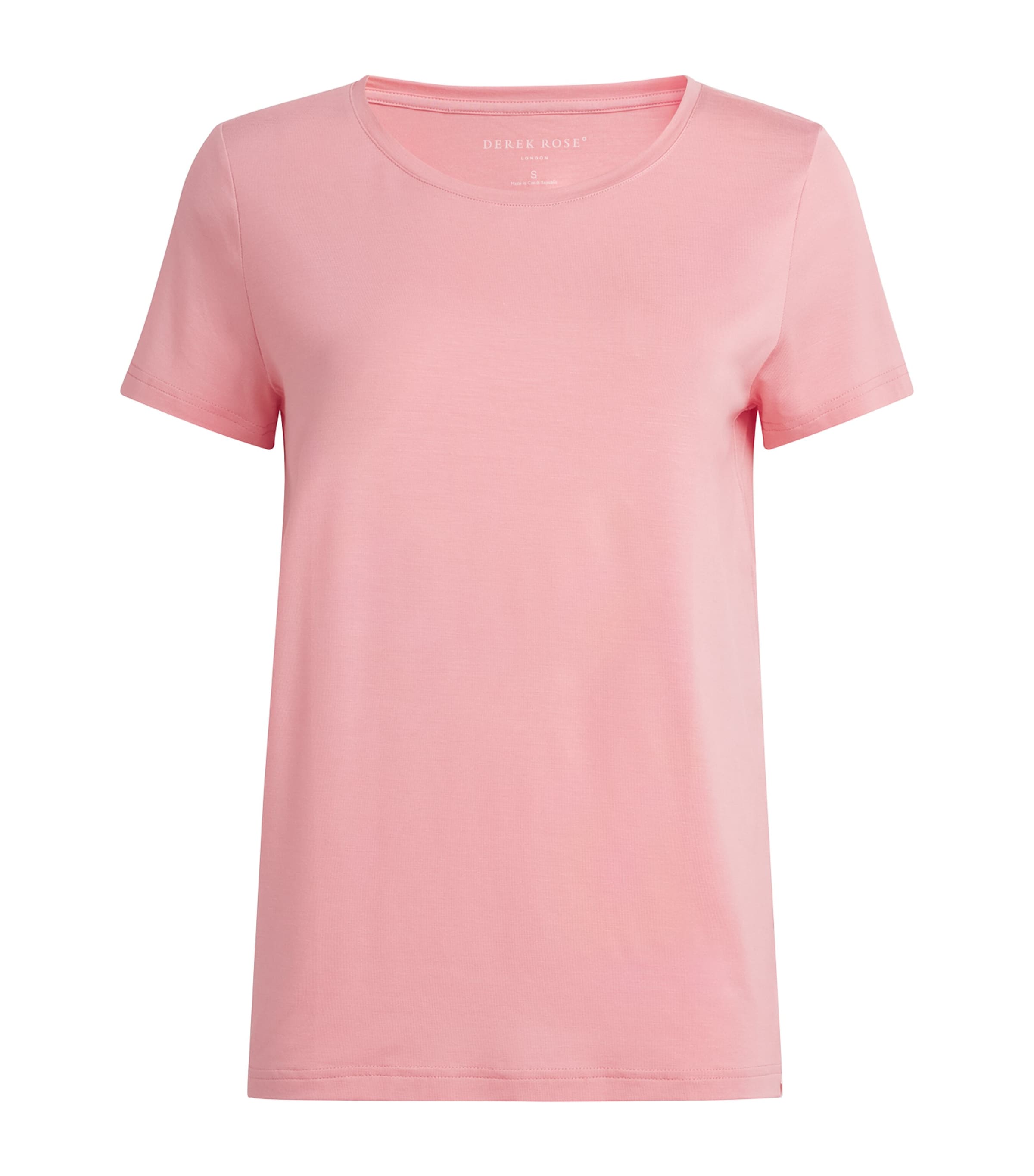 Derek Rose Womens Micro Modal Lara Pyjama Top Pink Image 1