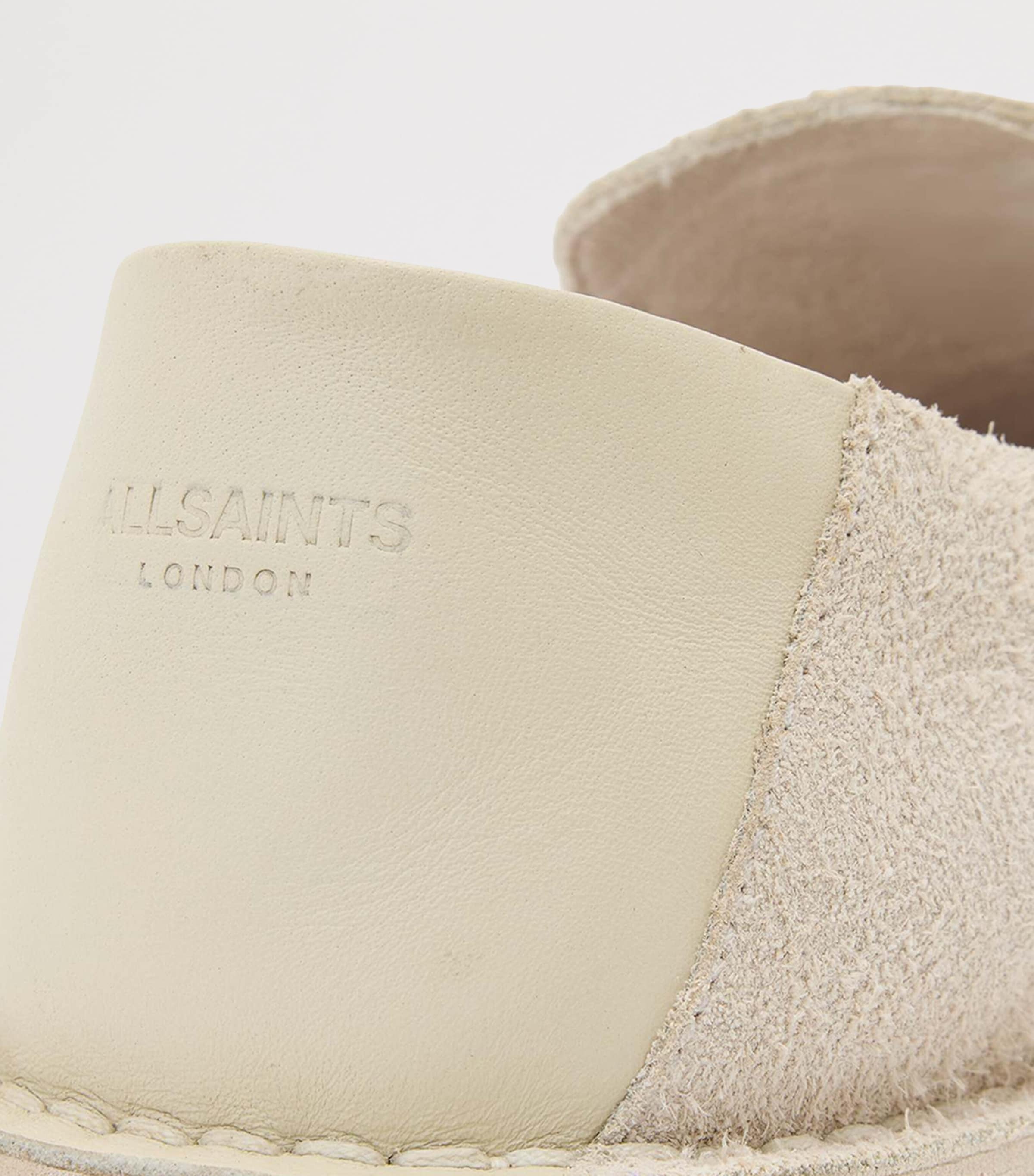 AllSaints Leather Six Loafers Chalk White Image 6