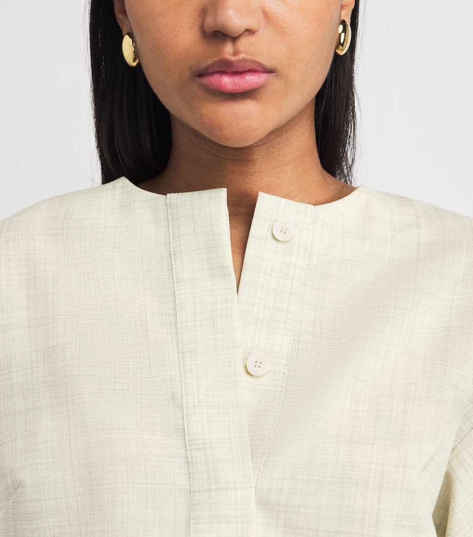 Virgin Wool Yani Blouse MARBLE MELANGE Image 3