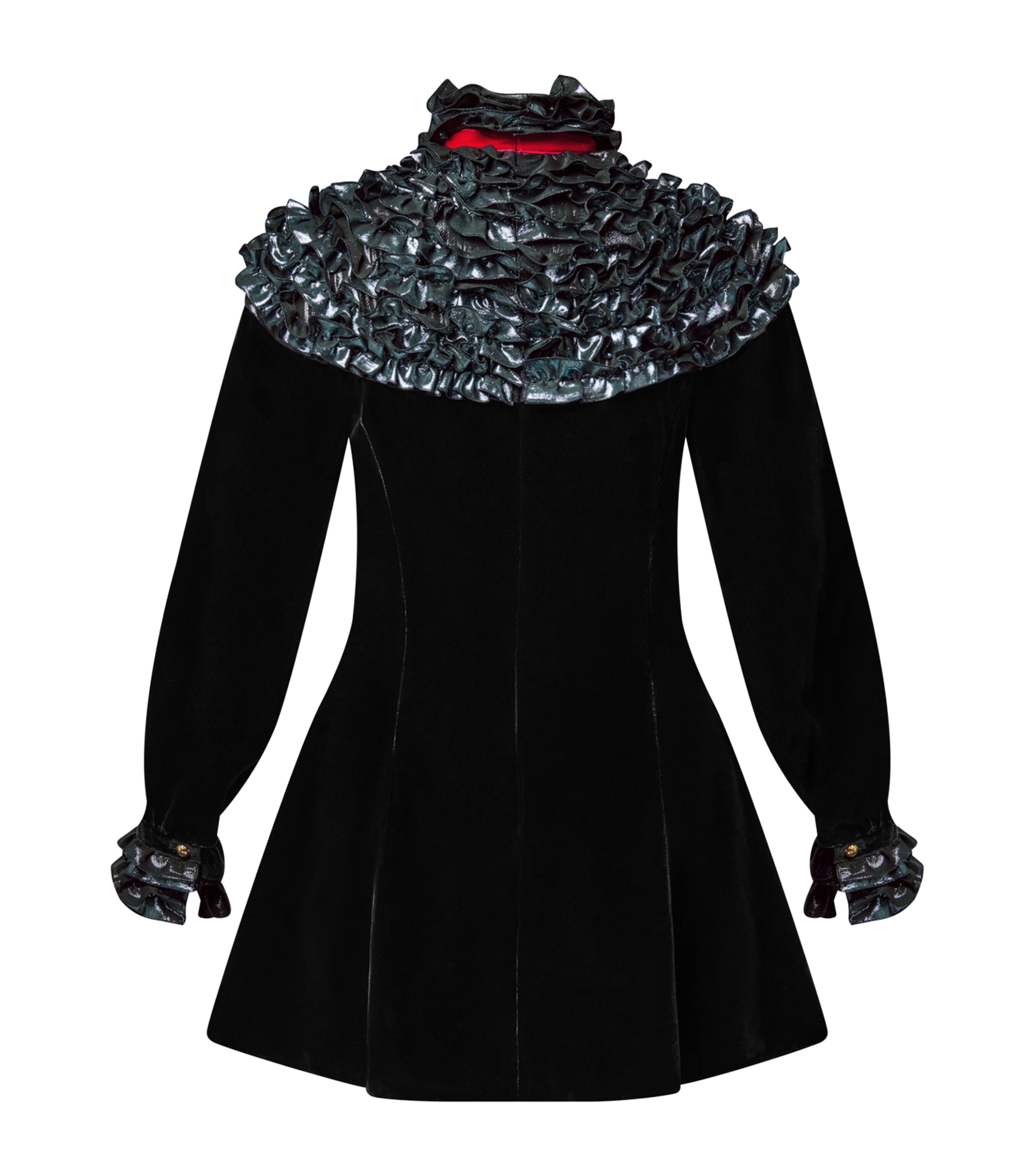 Metallic-Floral Mini Dress MULTI Image 2