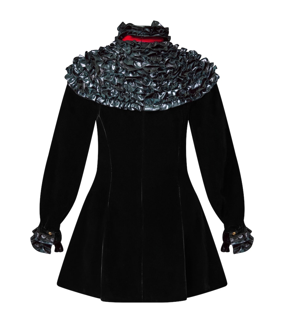 Metallic-Floral Mini Dress MULTI Image 2