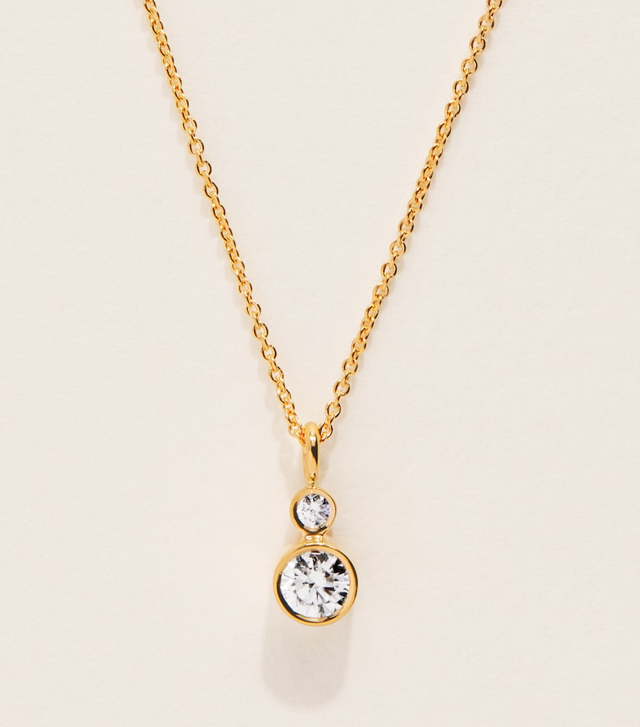 Sophie Bille Brahe Yellow Gold and Diamond Lou Simple Necklace Yellow Gold Image 1