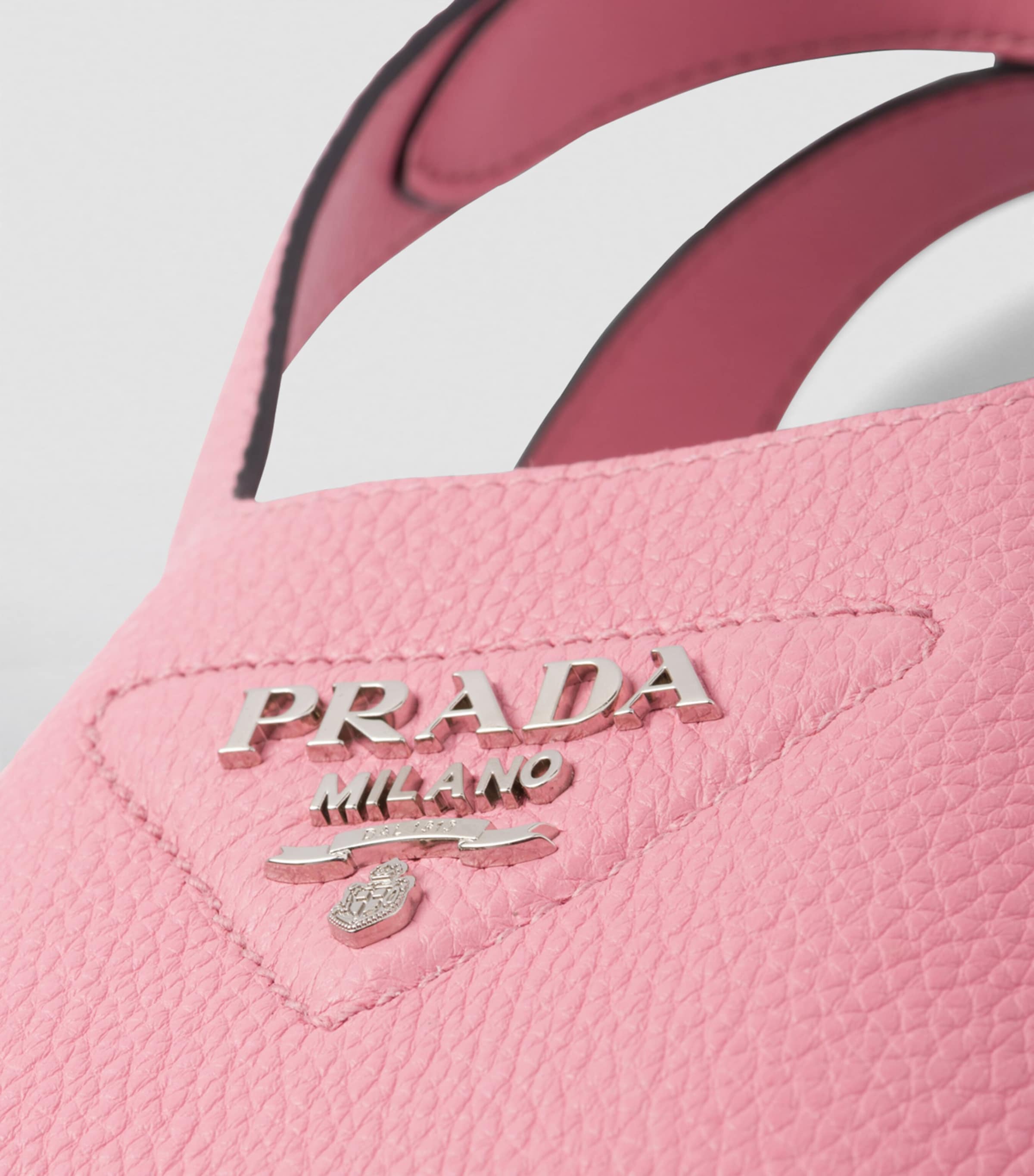 Mini Leather Bucket Bag F02YN Image 7