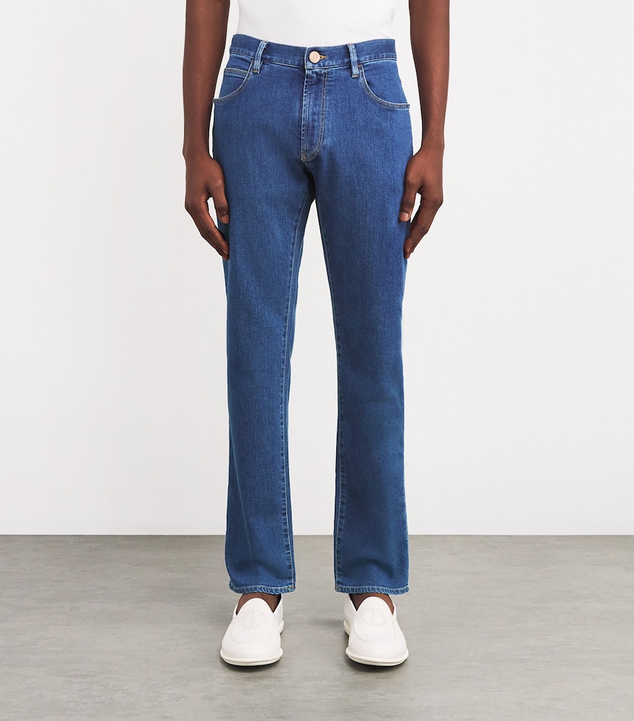 Stretch-Cotton Straight Jeans MB002 Image 3