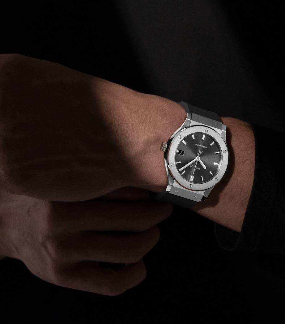 Titanium Classic Fusion Racing Grey Watch 45mm BLACK Image 2