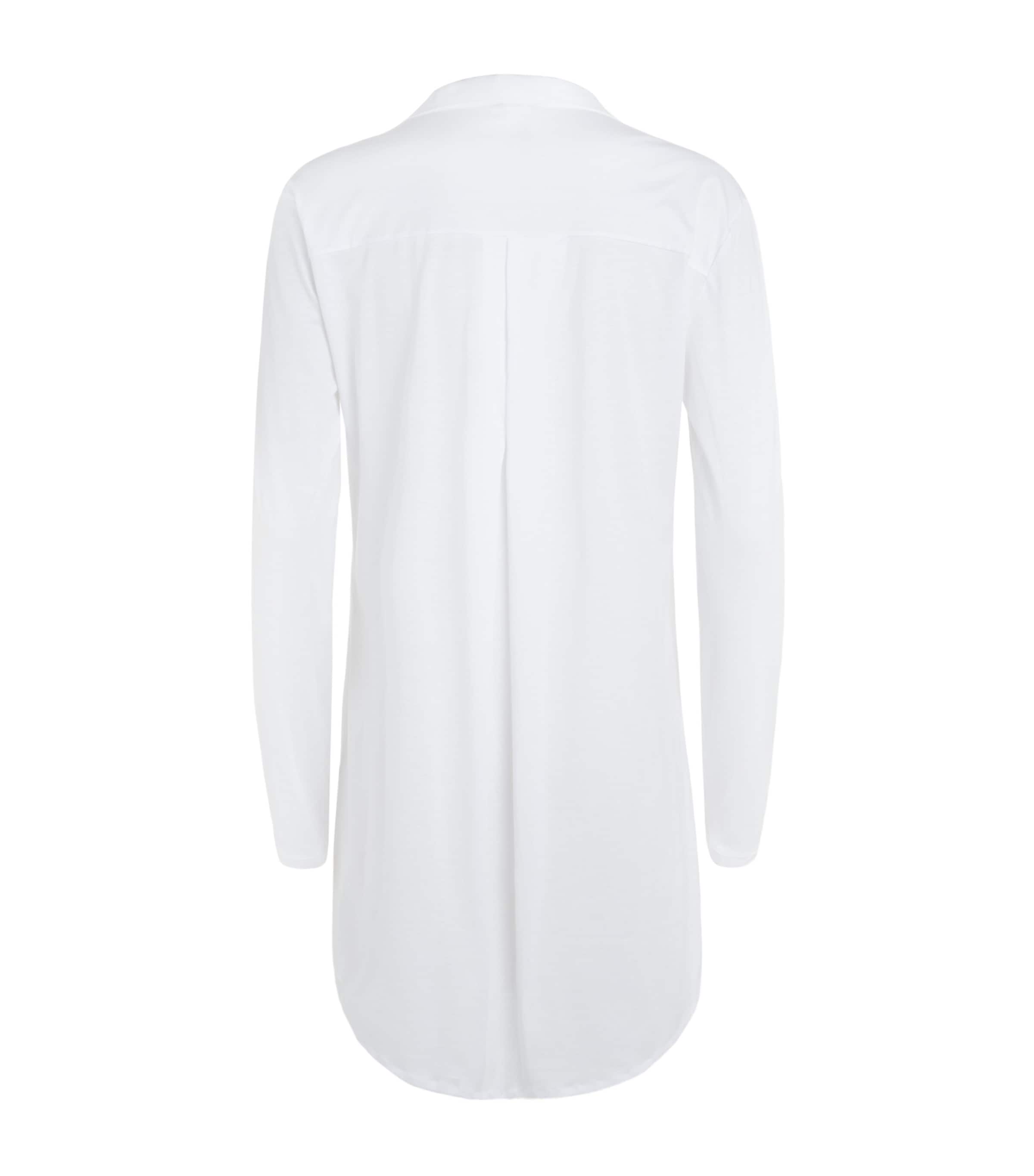Cotton Deluxe Boyfriend Nightshirt WHITE Image 3