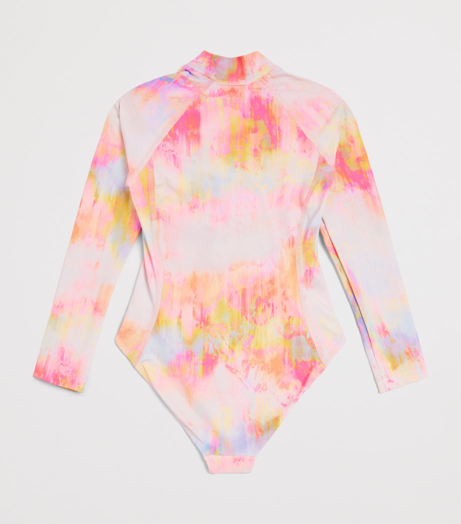 Lison Paris Daiquiri Print Long-Sleeve Swimsuit (6-14 Years) Rose:multicolore Image 2