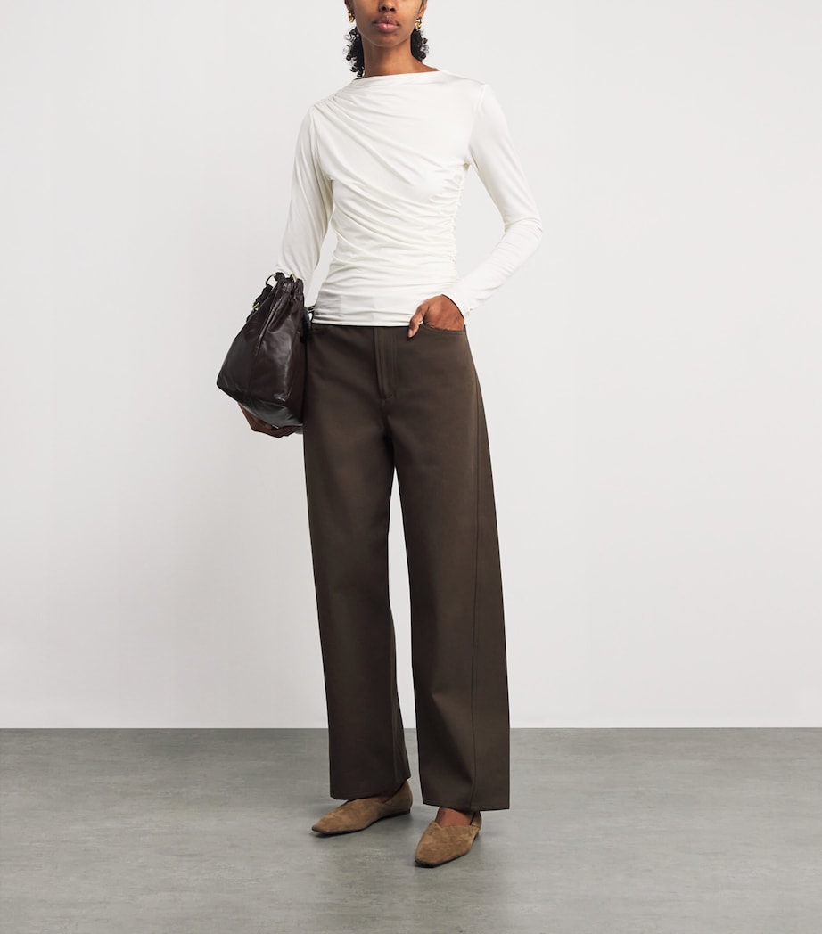 Ruched Bray Top IVORY Image 2