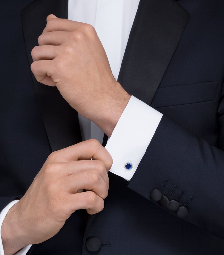 Sterling Silver Santos de Cartier Cufflinks STERLING SILVER Image 4