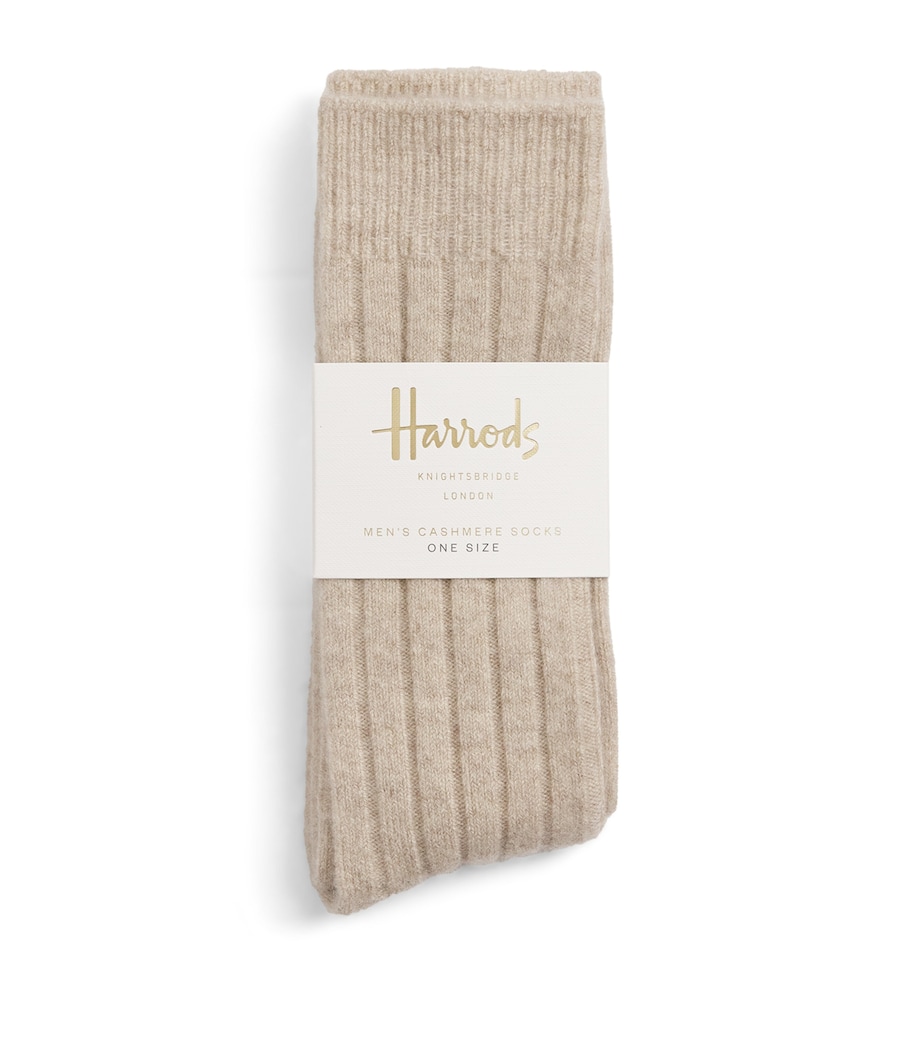 Men's Cashmere Socks SEASHELL Image 1