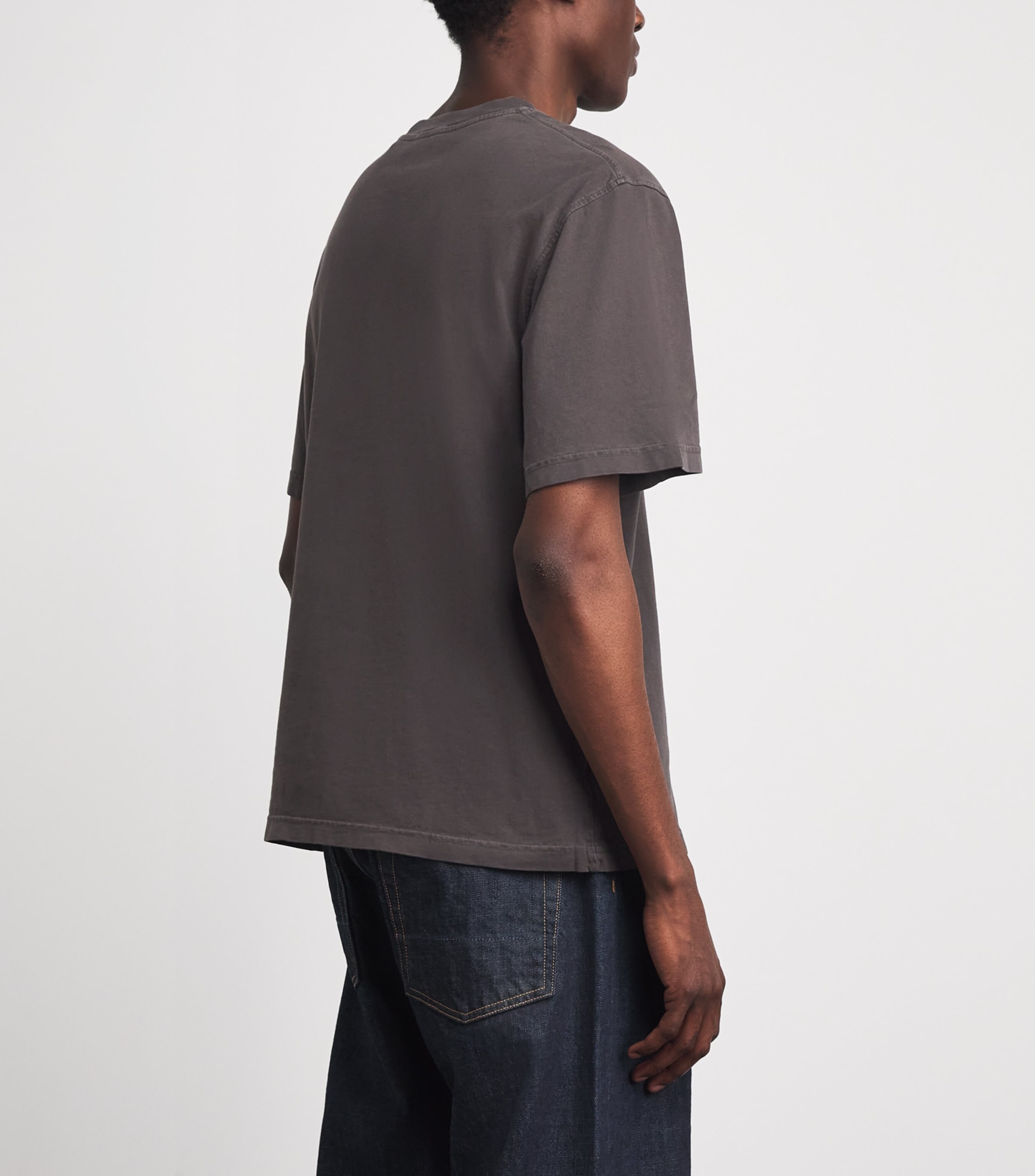 AGOLDE Mens Cotton Asha T-Shirt Forge Image 5