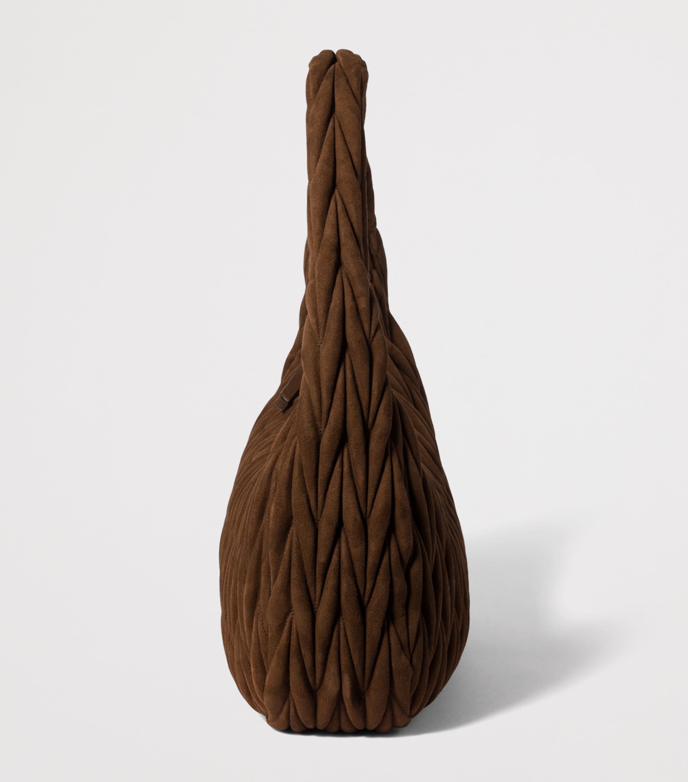 Matelassé Suede Wander Shoulder Bag F0324 Image 5