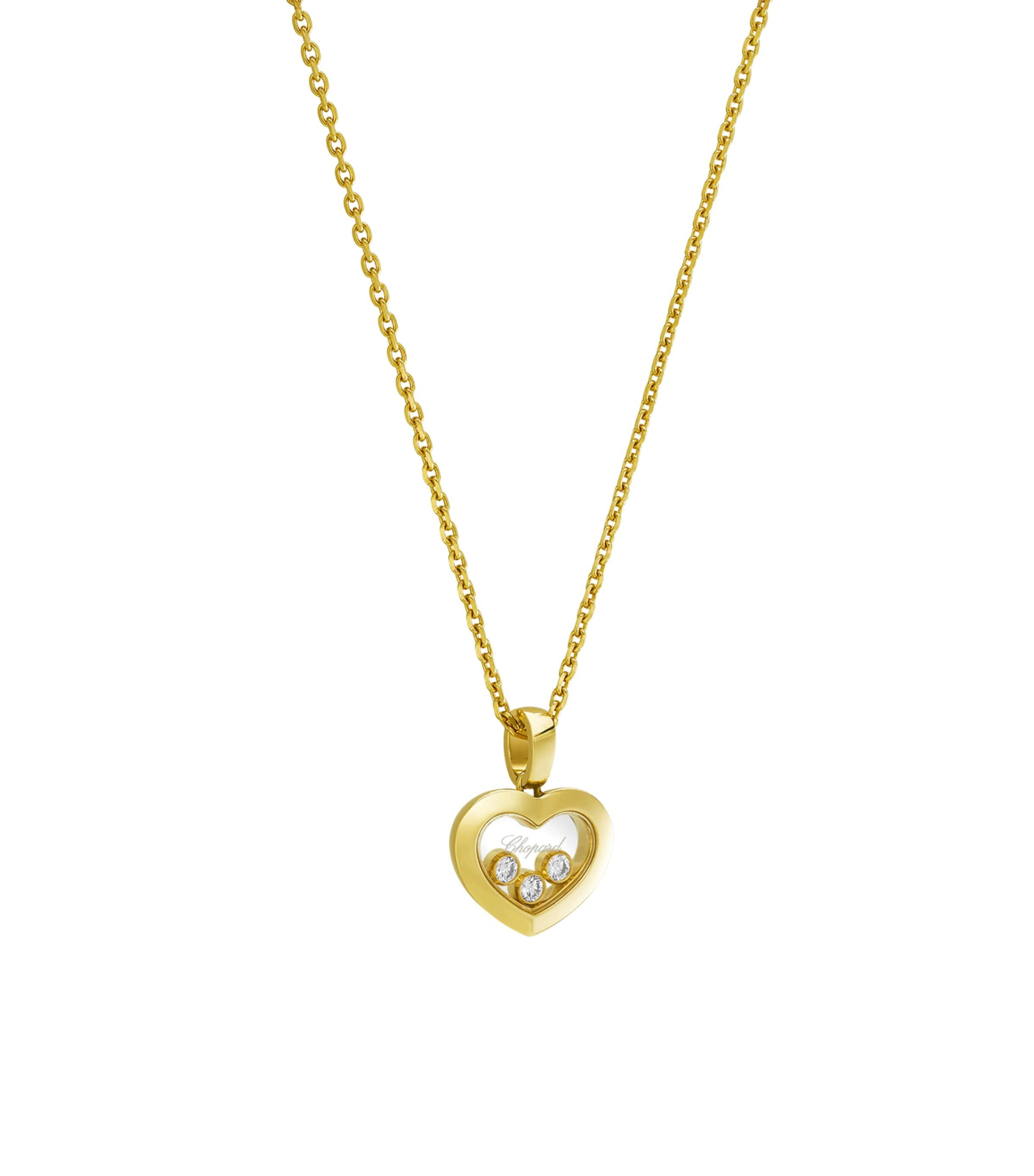 Yellow Gold and Diamond Happy Diamonds Icons Pendant Necklace 18K YELLOW GOLD Image 2