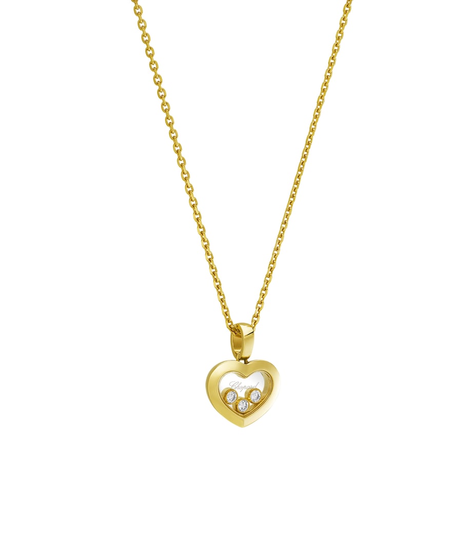 Yellow Gold and Diamond Happy Diamonds Icons Pendant Necklace 18K YELLOW GOLD Image 2