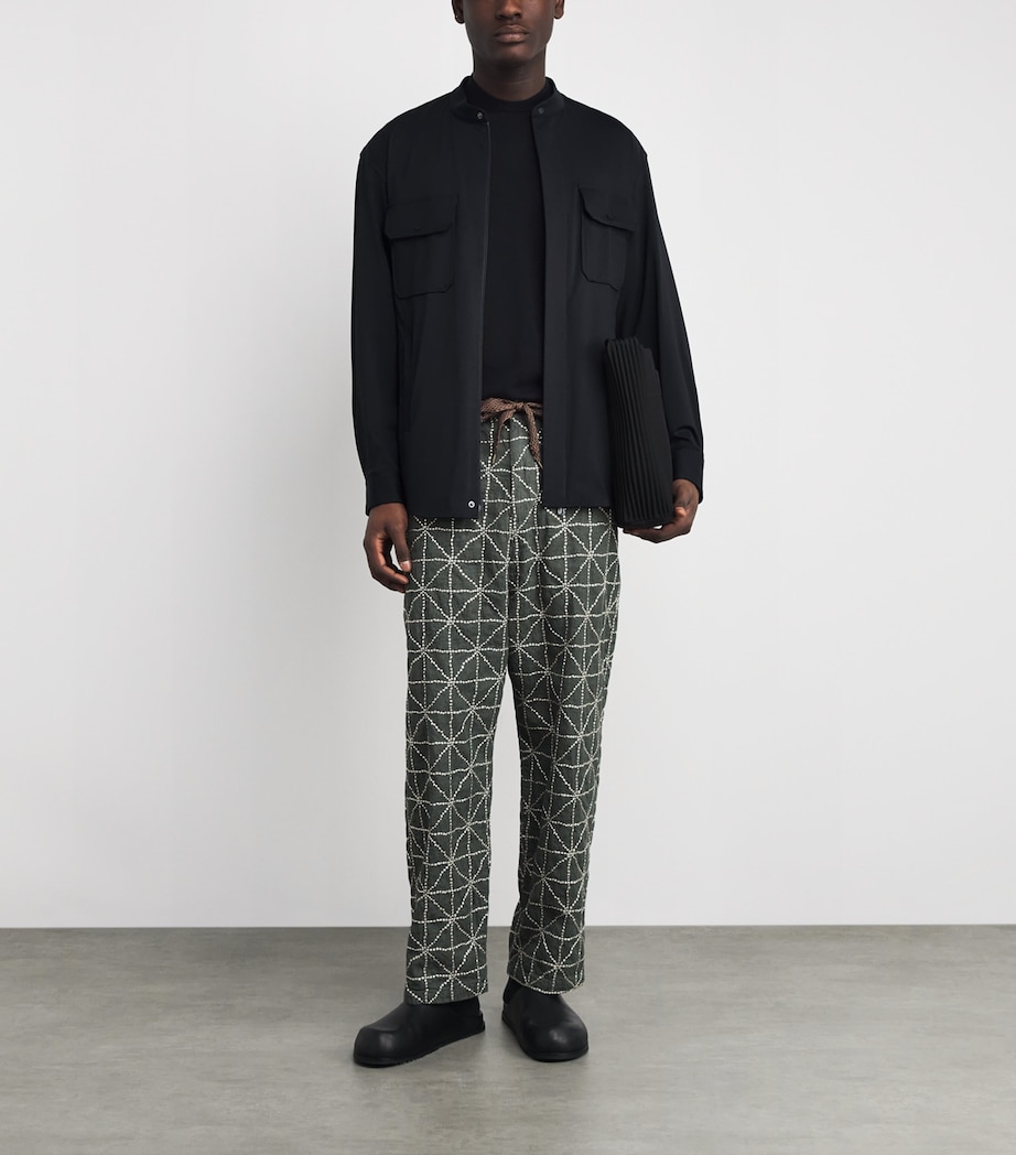 Stretch-Jersey Mandarin-Collar Shirt UB118 Image 2