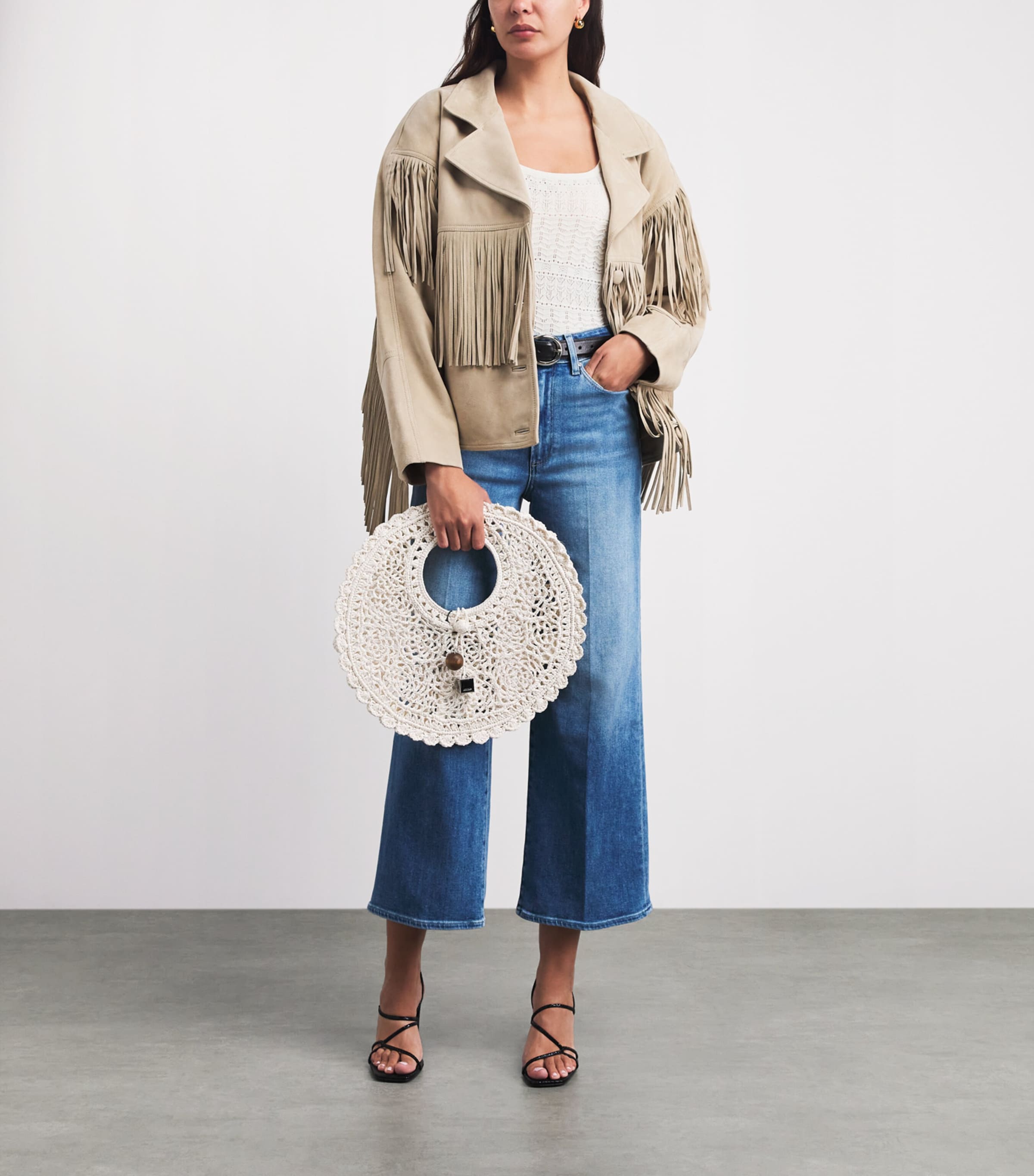 PAIGE Womens Etoile Pointelle Top Ivory Image 2