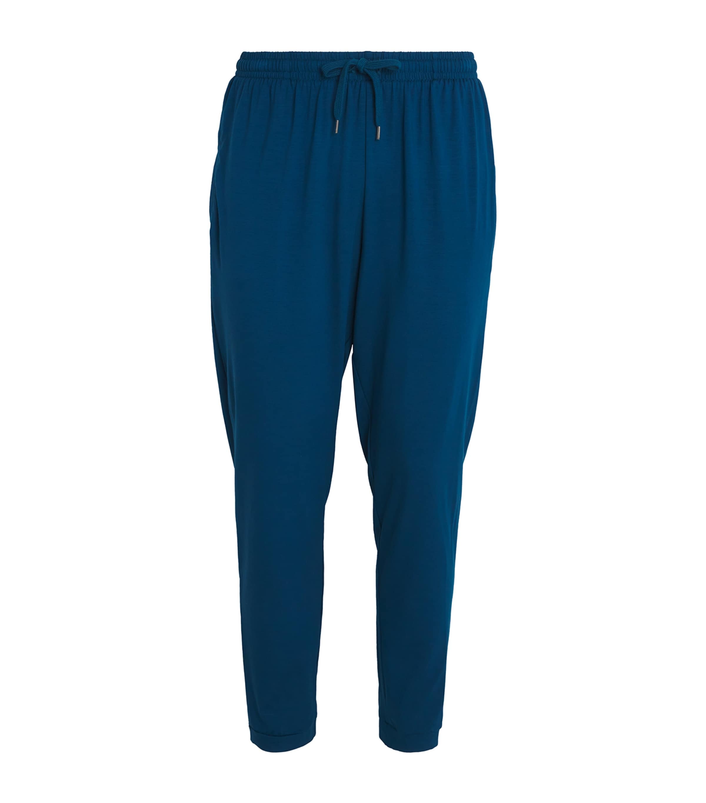 Shop Derek Rose Stretch-modal Basel Lounge Trousers In Blue