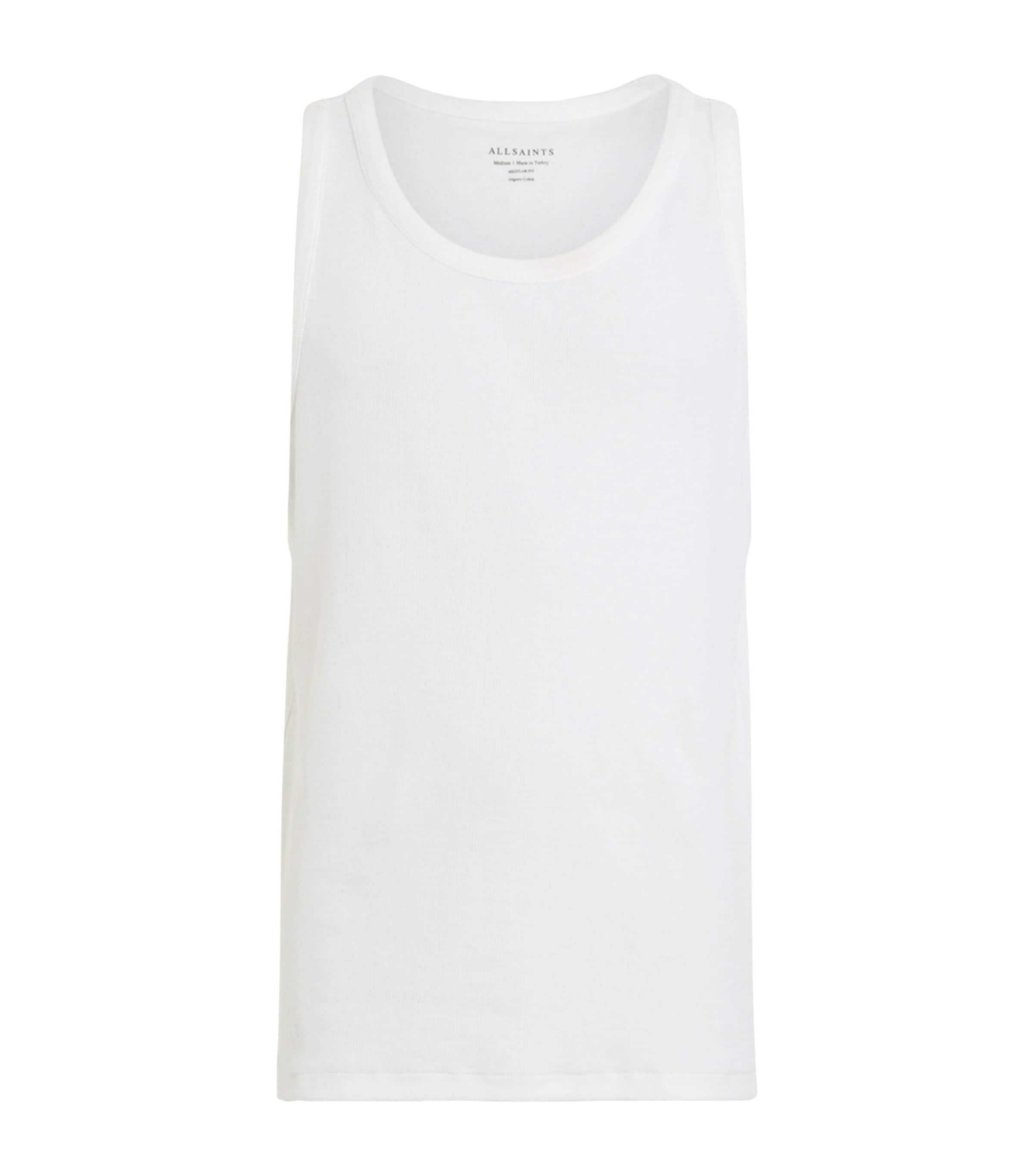 Shop Allsaints Cotton Edwards Tank Top In White
