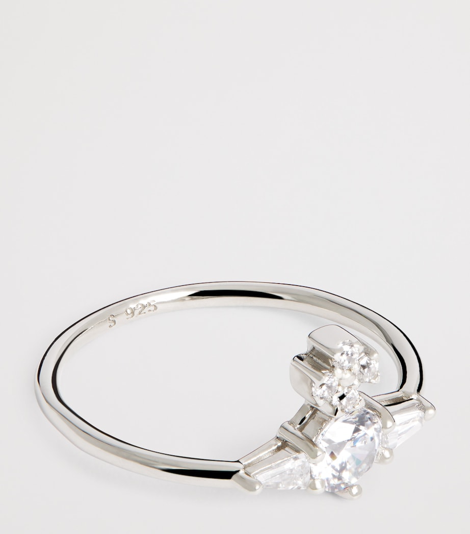 Sterling Silver Ofelia Ring P102 PLTNM/WHT Image 4