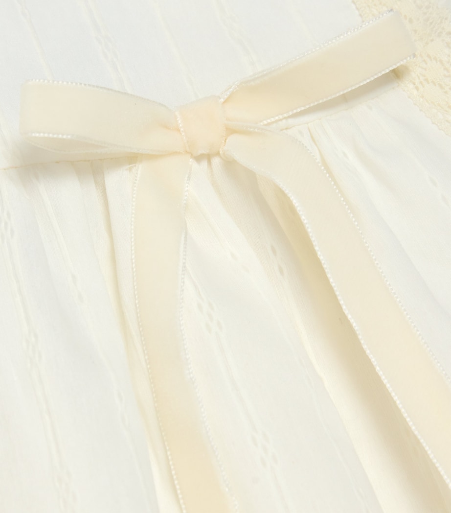 Cotton-Blend Lace Dress and Bonnet Set (6 Months) 60 T2020 Image 3