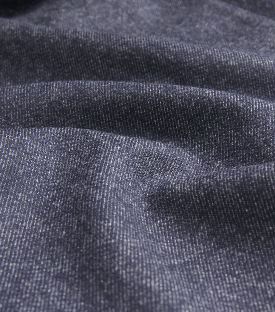 Wool Drawstring Wide-Leg Trousers JEANS Image 5