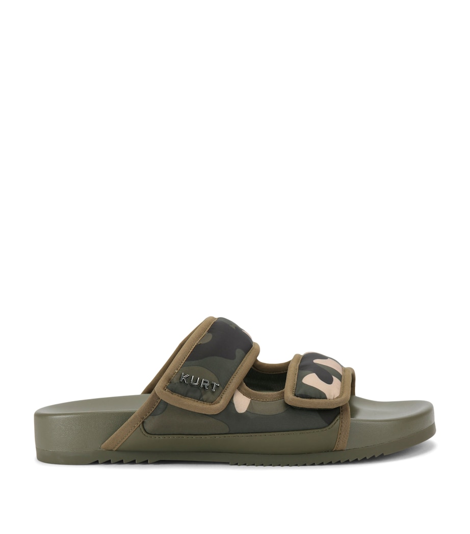 Kurt Geiger London Mens Puff Sandals Dark Green Image 1