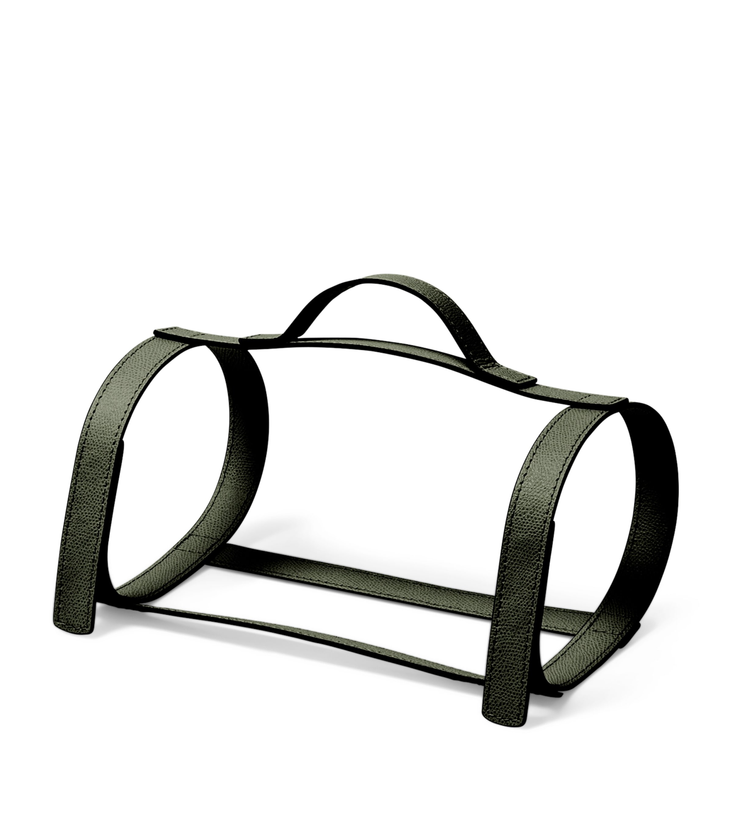 Frette Leather Otello Throw Holder Forest Green Image 2