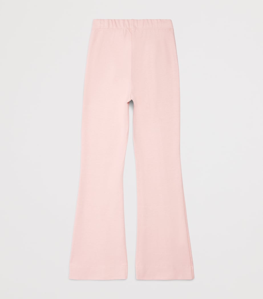 Monnalisa Knit Flared Trousers (3 Months-6 Years) Lotus Image 2