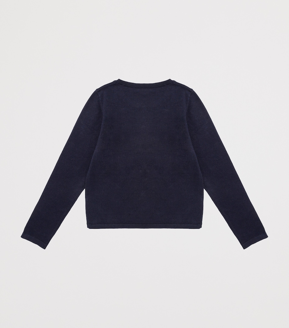 Wool Embroidered Cardigan (14 Years) UPB MARINE Image 2