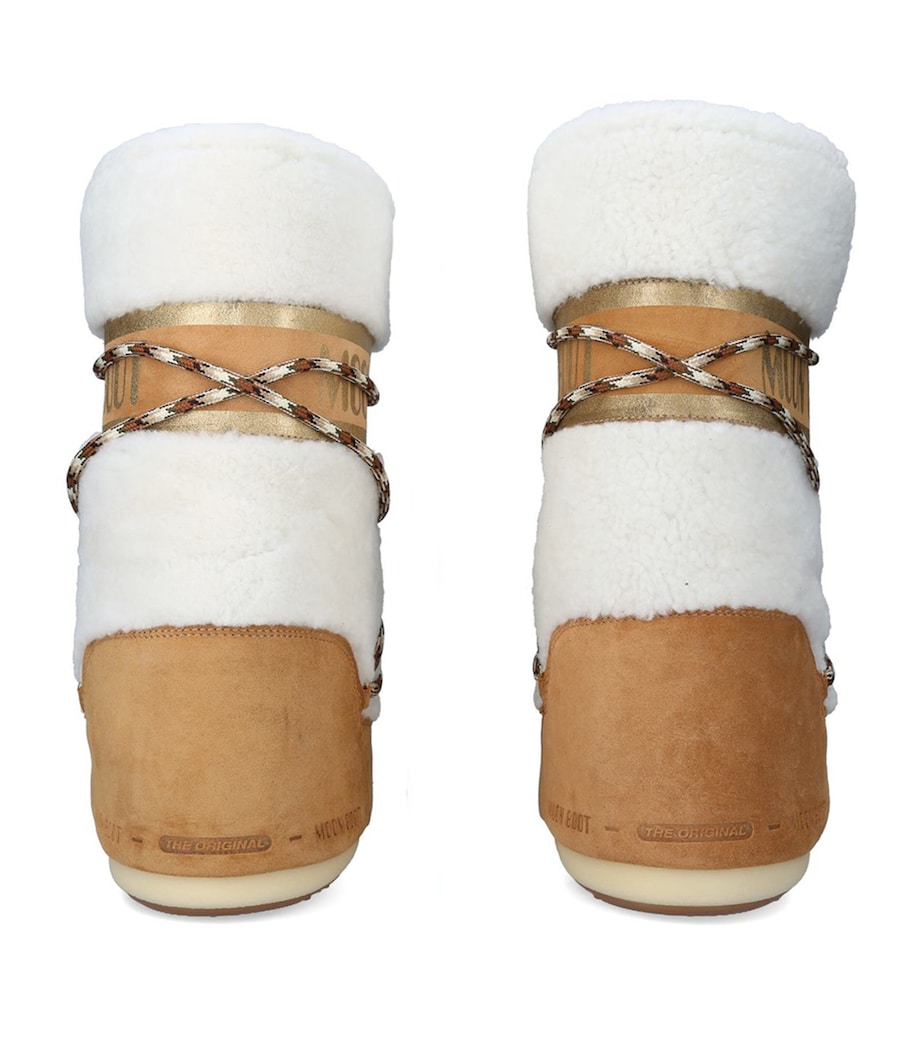 Shearling Icon Moon Boots TAN COMB Image 2