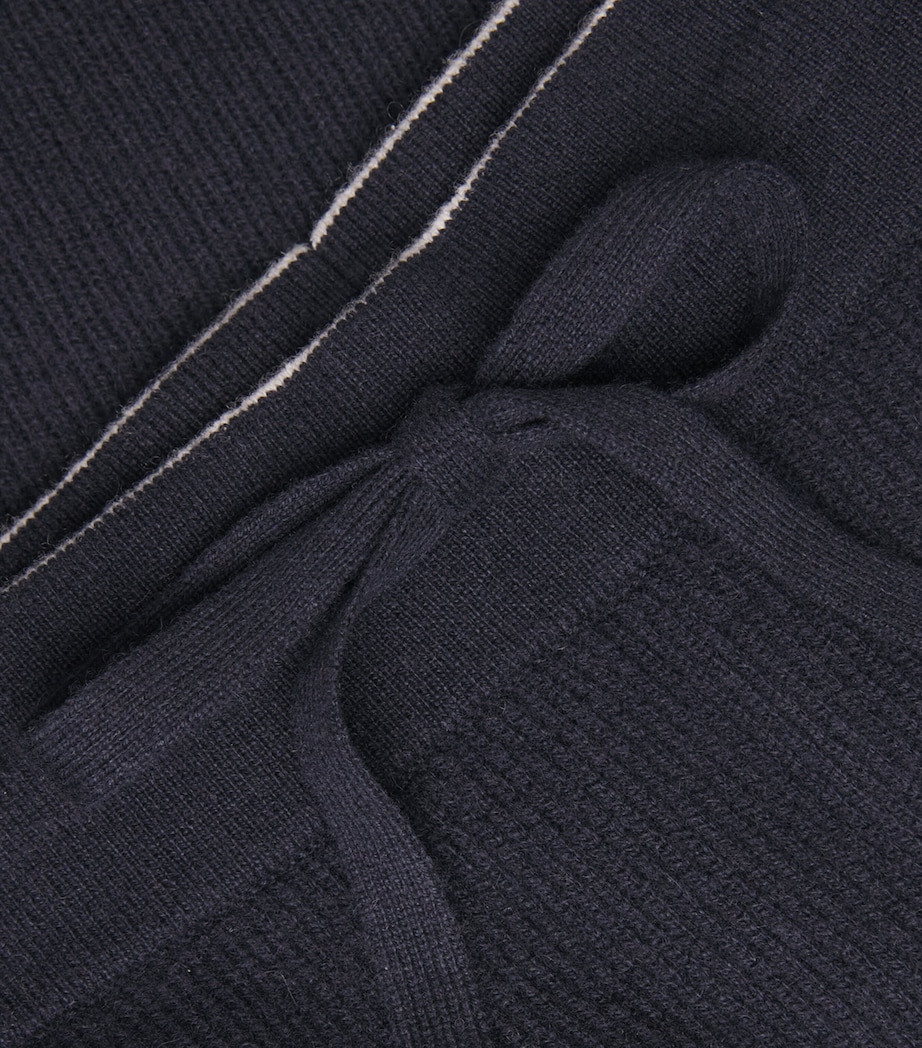 Cashmere Wide-Leg Beau Trousers NAVY Image 5