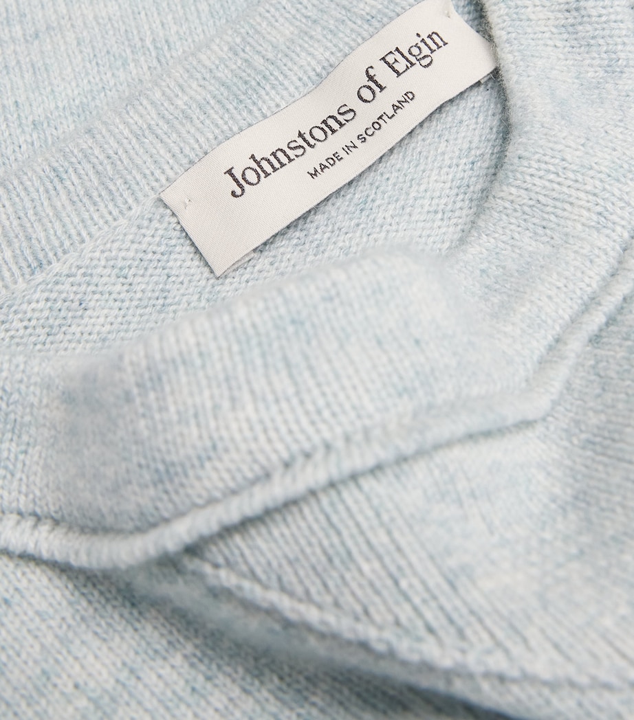 Johnstons Of Elgin Womens Cashmere Stella Sweatshirt Lunan Mint Image 6