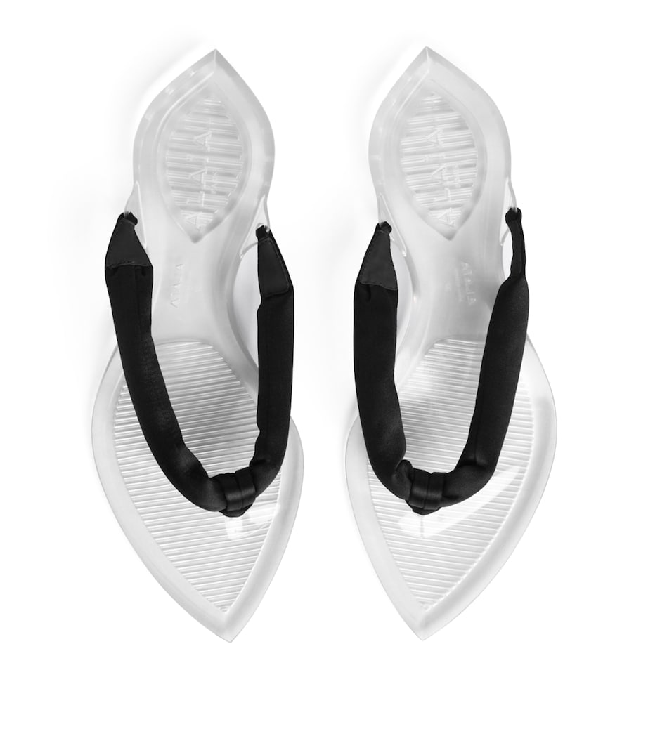 Alaïa Invisible Thong Flip Flops Noir Image 2