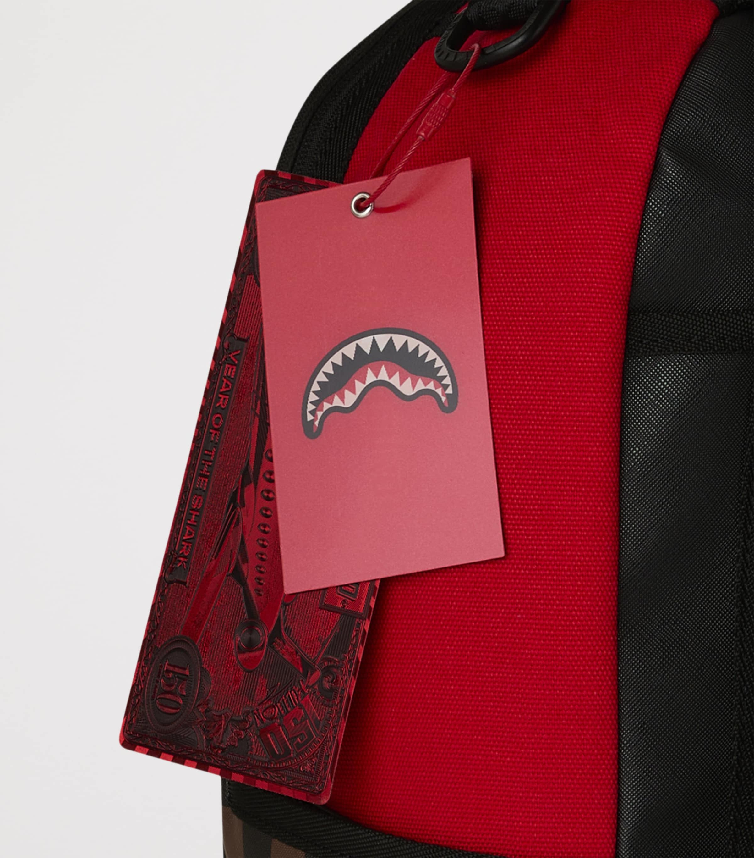 Sprayground Embossed Smile Redemption Backpack Red Redemption Image 9