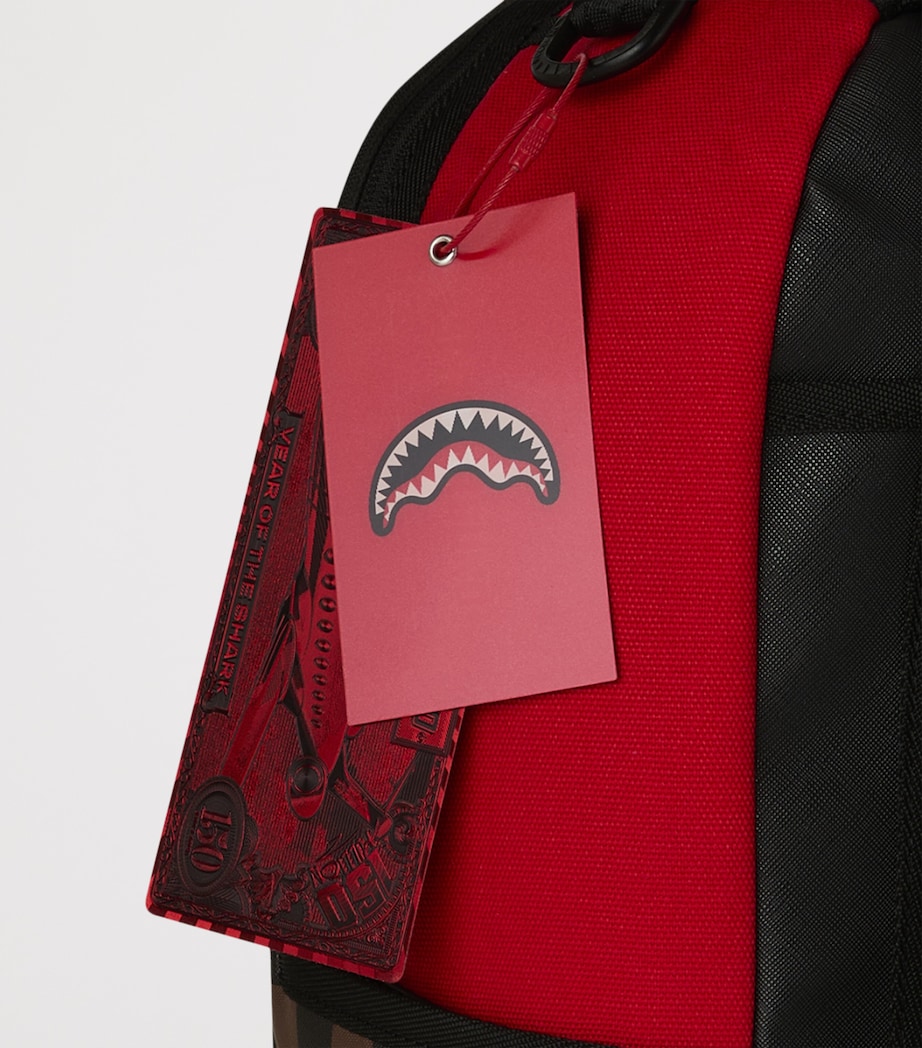 Sprayground Embossed Smile Redemption Backpack Red Redemption Image 9