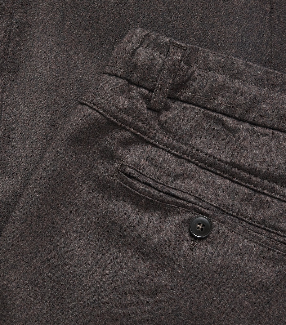 Wool Drawstring Straight Trousers 501 Image 5