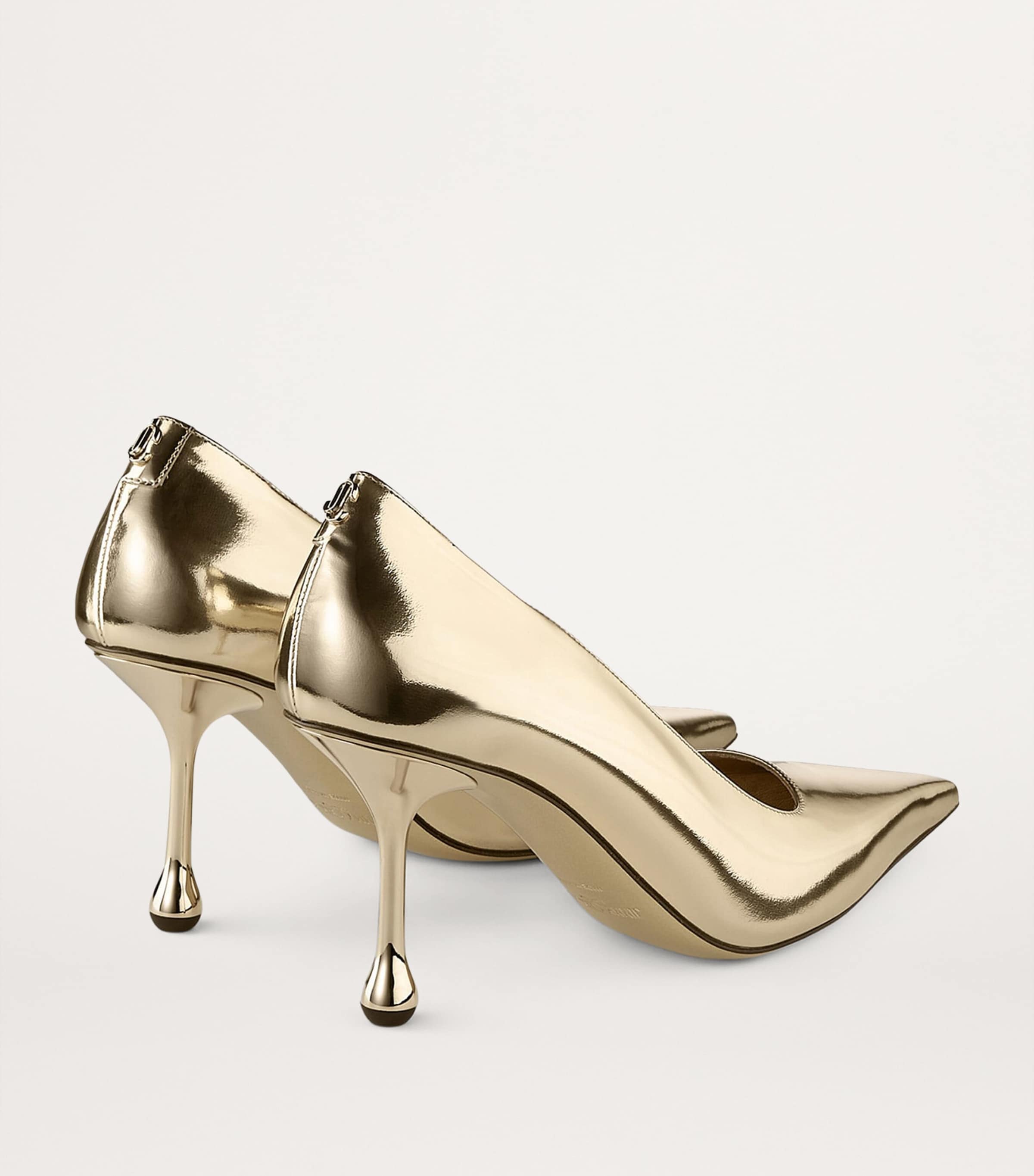 Jimmy Choo Gold Ixia 80 Leather Pumps | Harrods UK