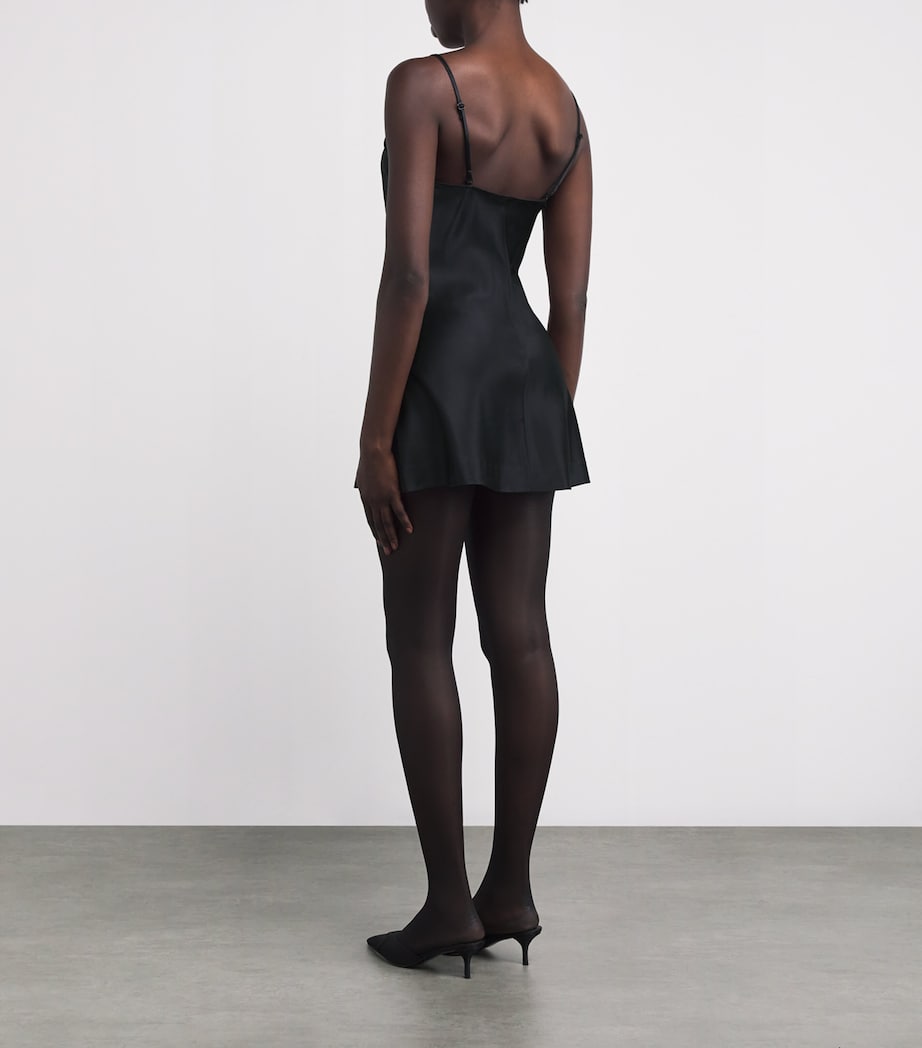 Satin Cami Slip Dress ONYX Image 3