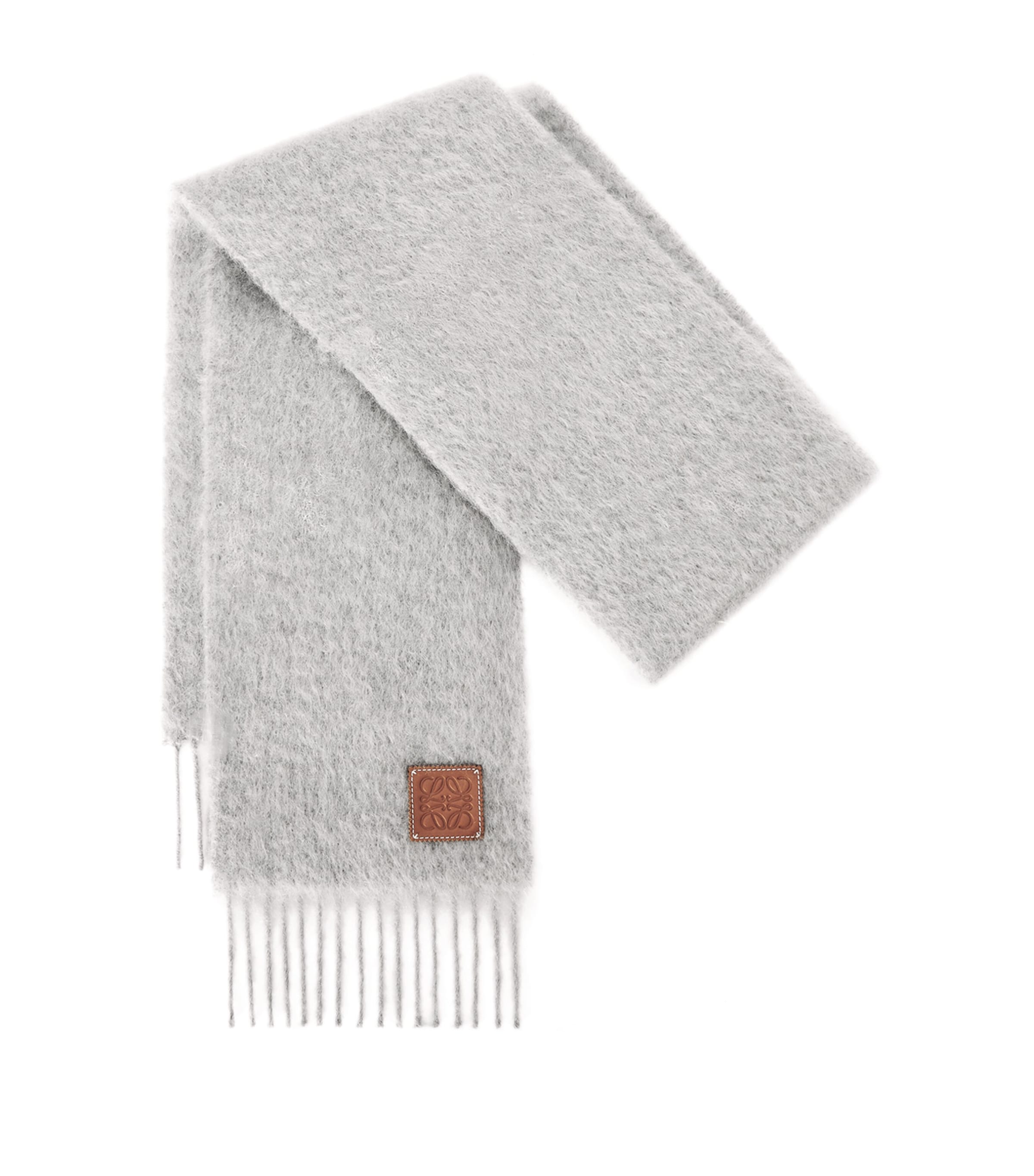 LOEWE WOOL-MOHAIR LOGO SCARF
