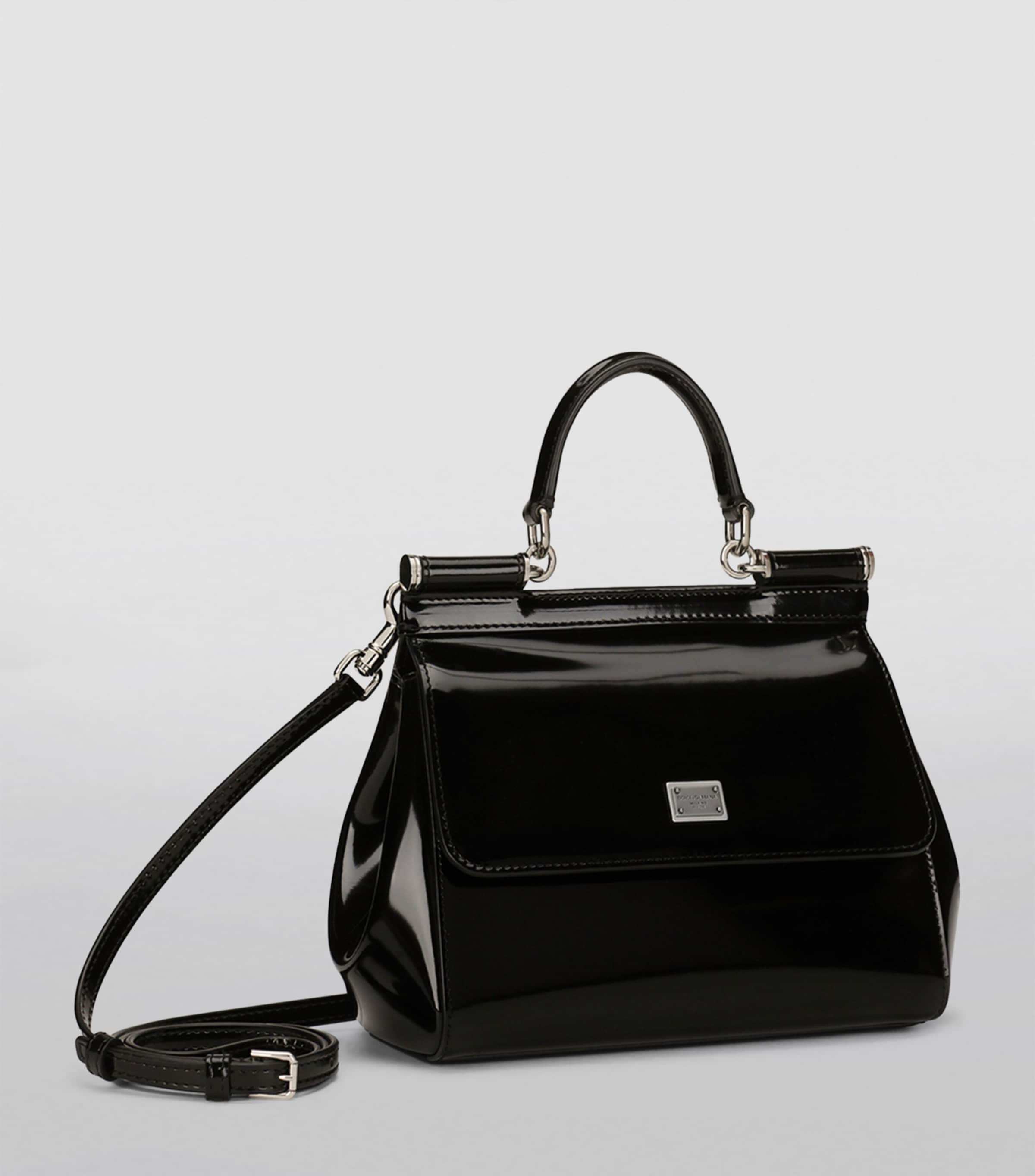 Leather Sicily Top-Handle Bag 80999-BLACK Image 2