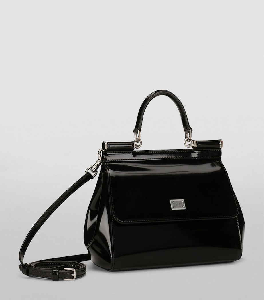 Leather Sicily Top-Handle Bag 80999-BLACK Image 2