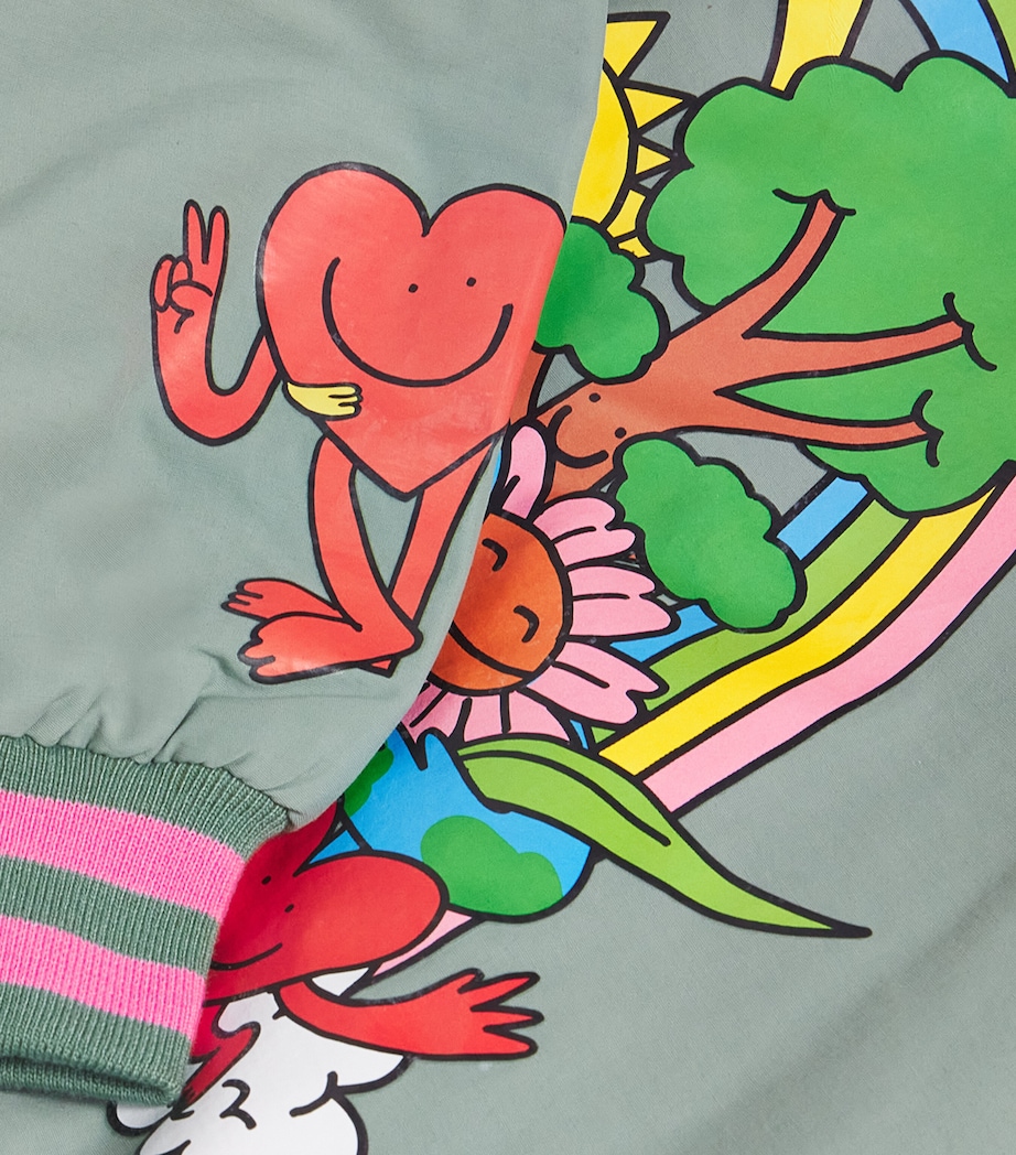 Earth Friends Bomber Jacket (3-14+ Years) 718GREEN Image 3
