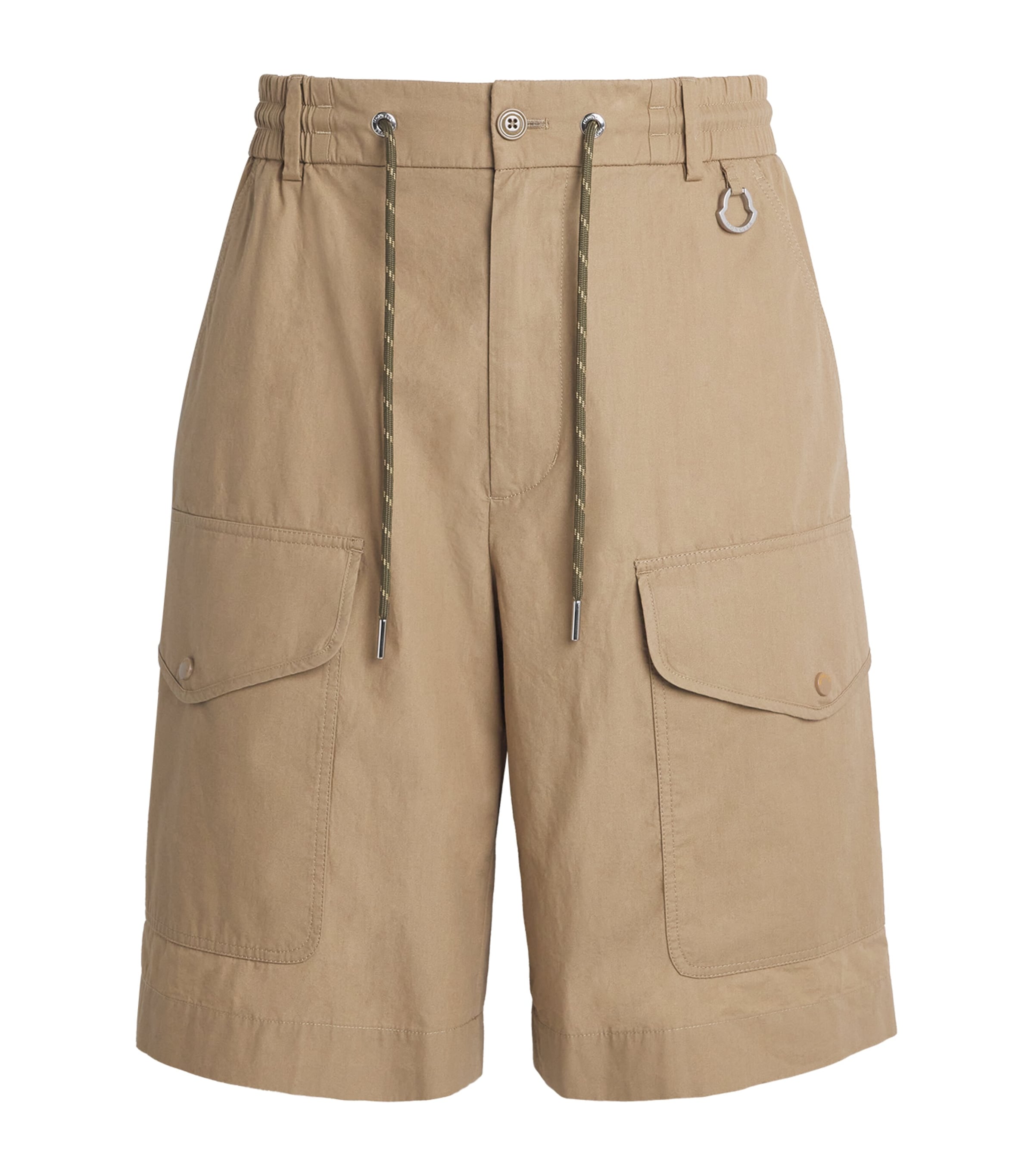 Moncler Mens Cotton Poplin Cargo Shorts Image 1