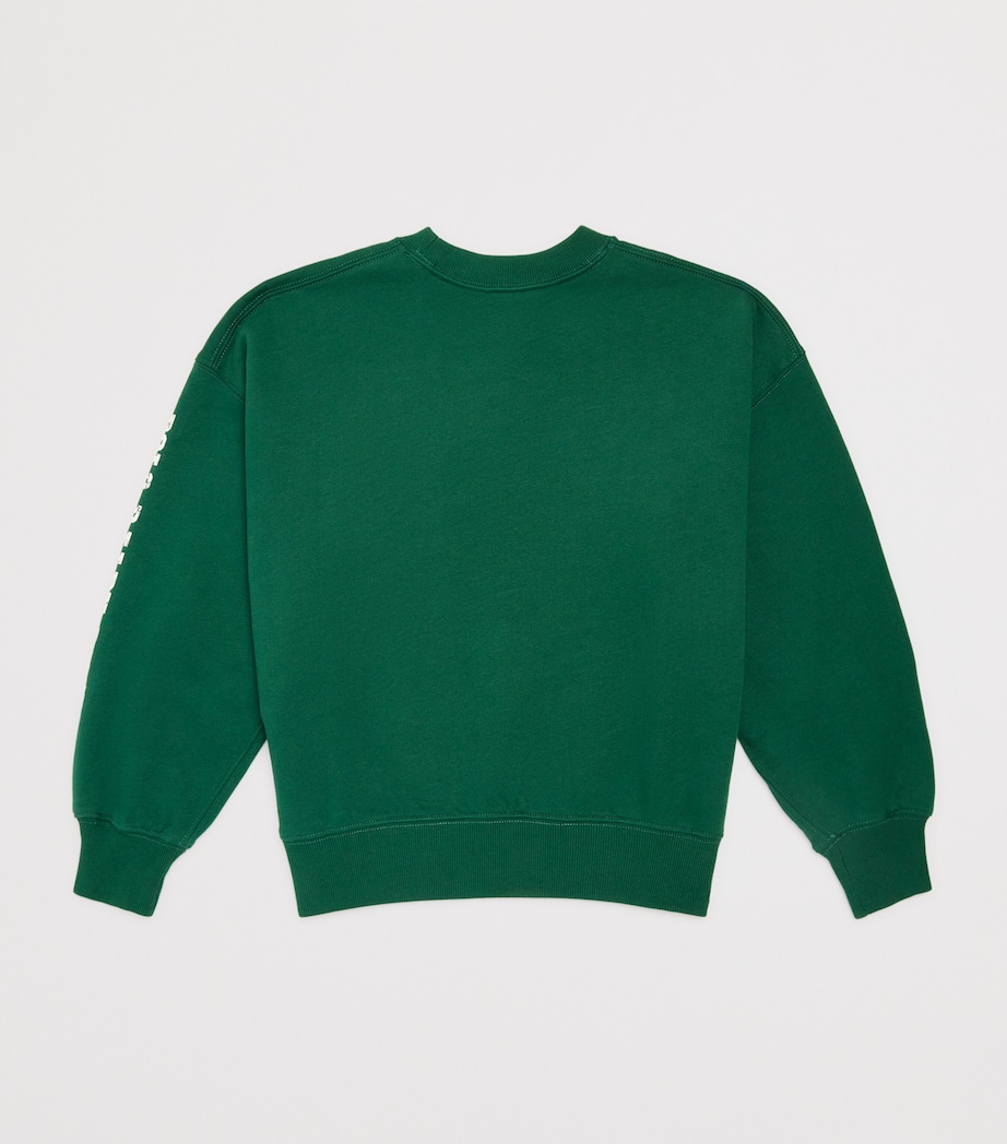 Ralph Lauren Kids Cotton-Blend Logo Sweatshirt (6-14 Years) Green Image 2