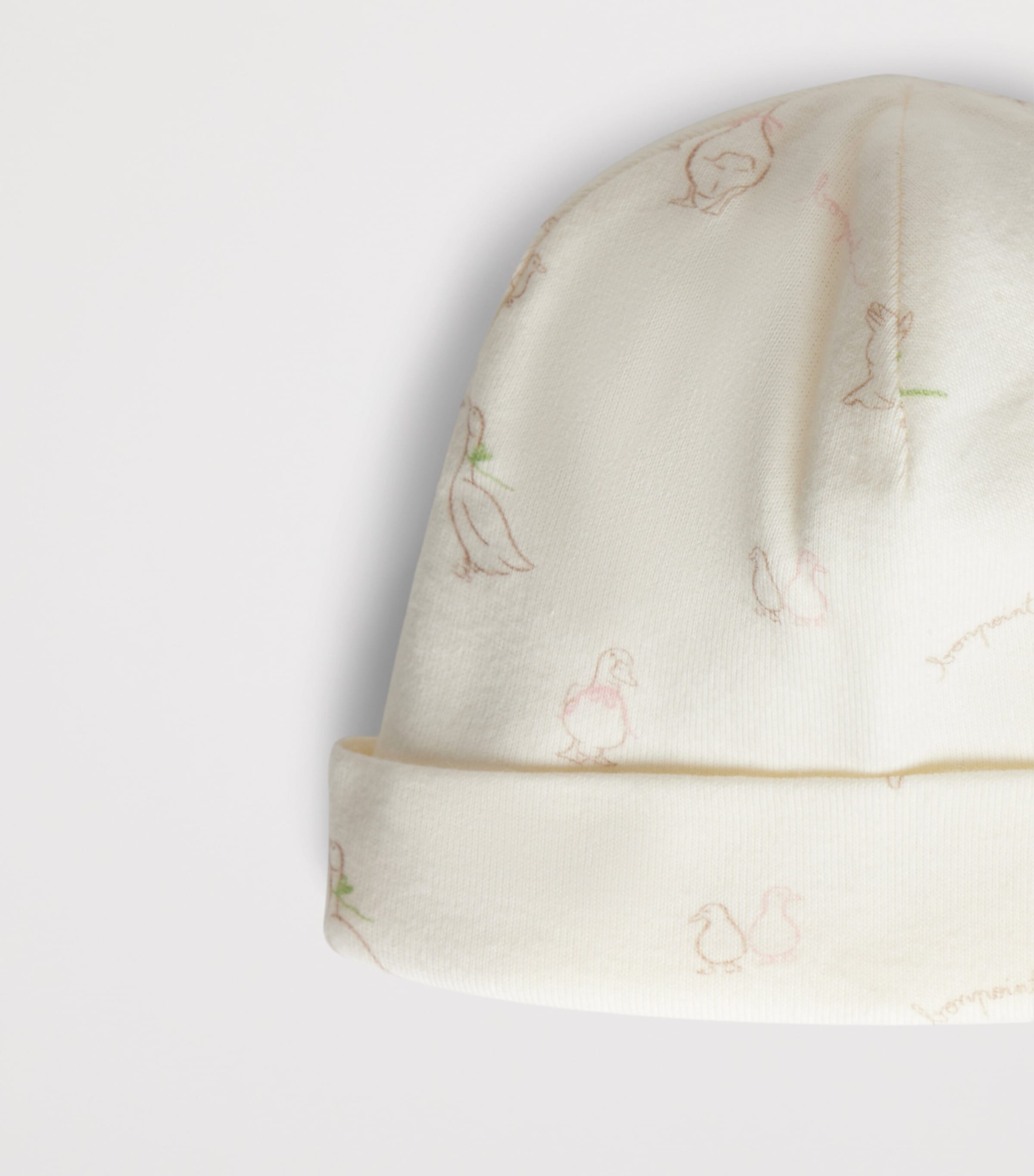 Cotton Printed Hat BLANC LAIT Image 2